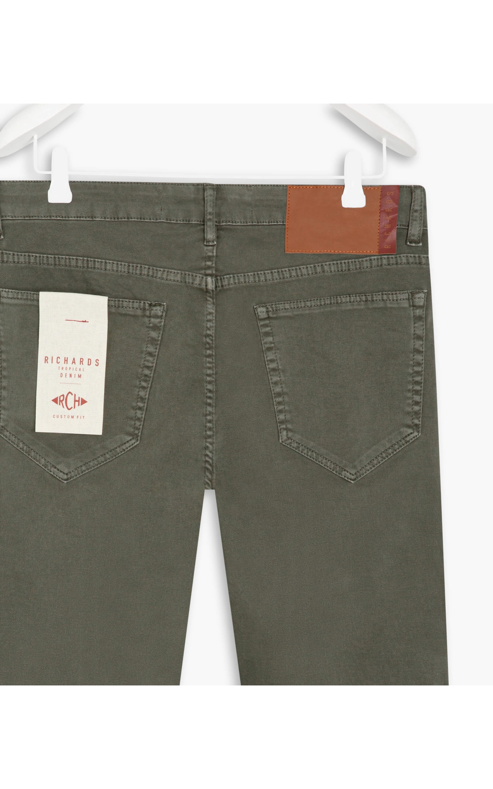 Calça Five Pockets Jogging Color Verde Escuro