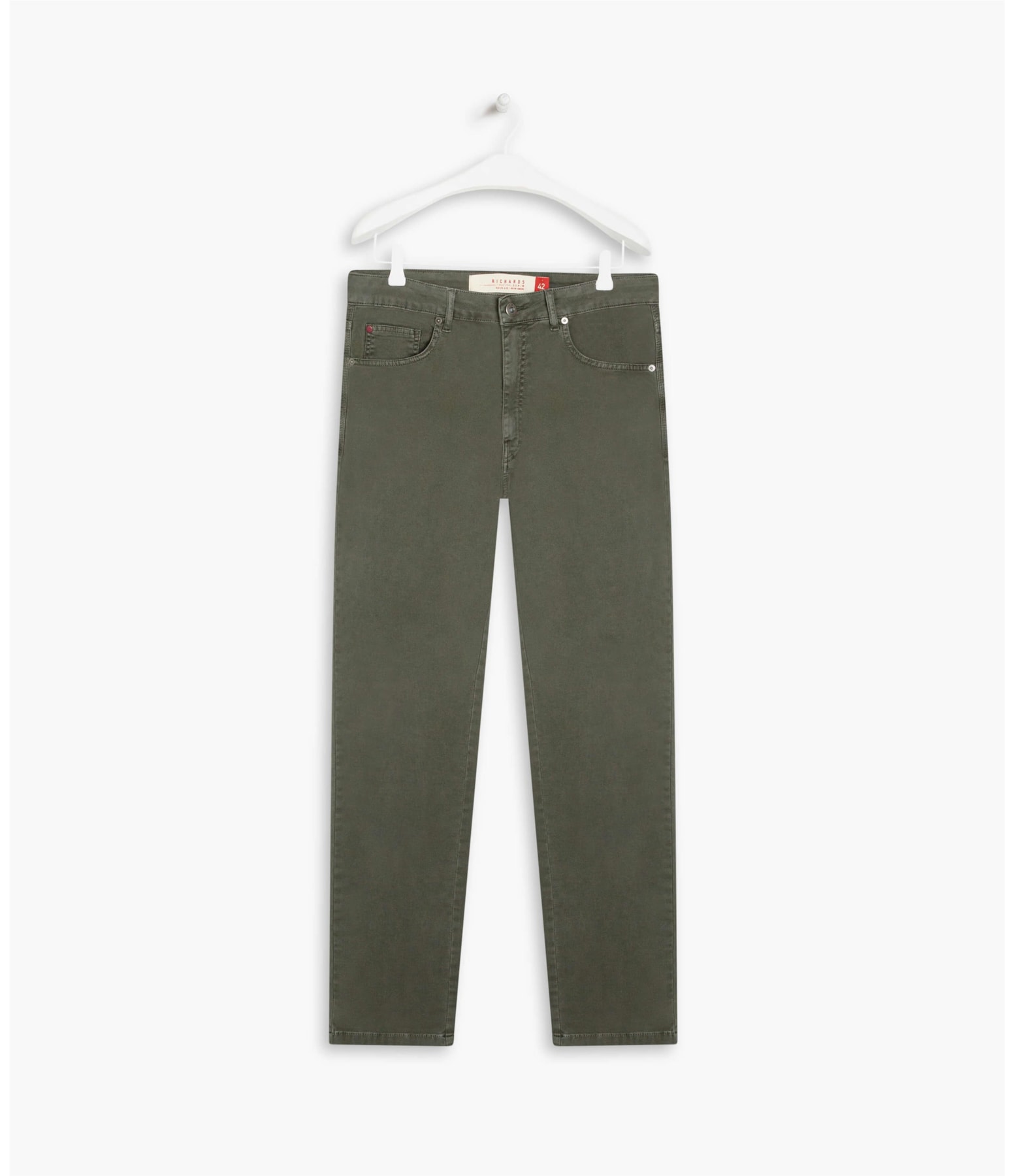 Calça Five Pockets Jogging Color Verde Escuro