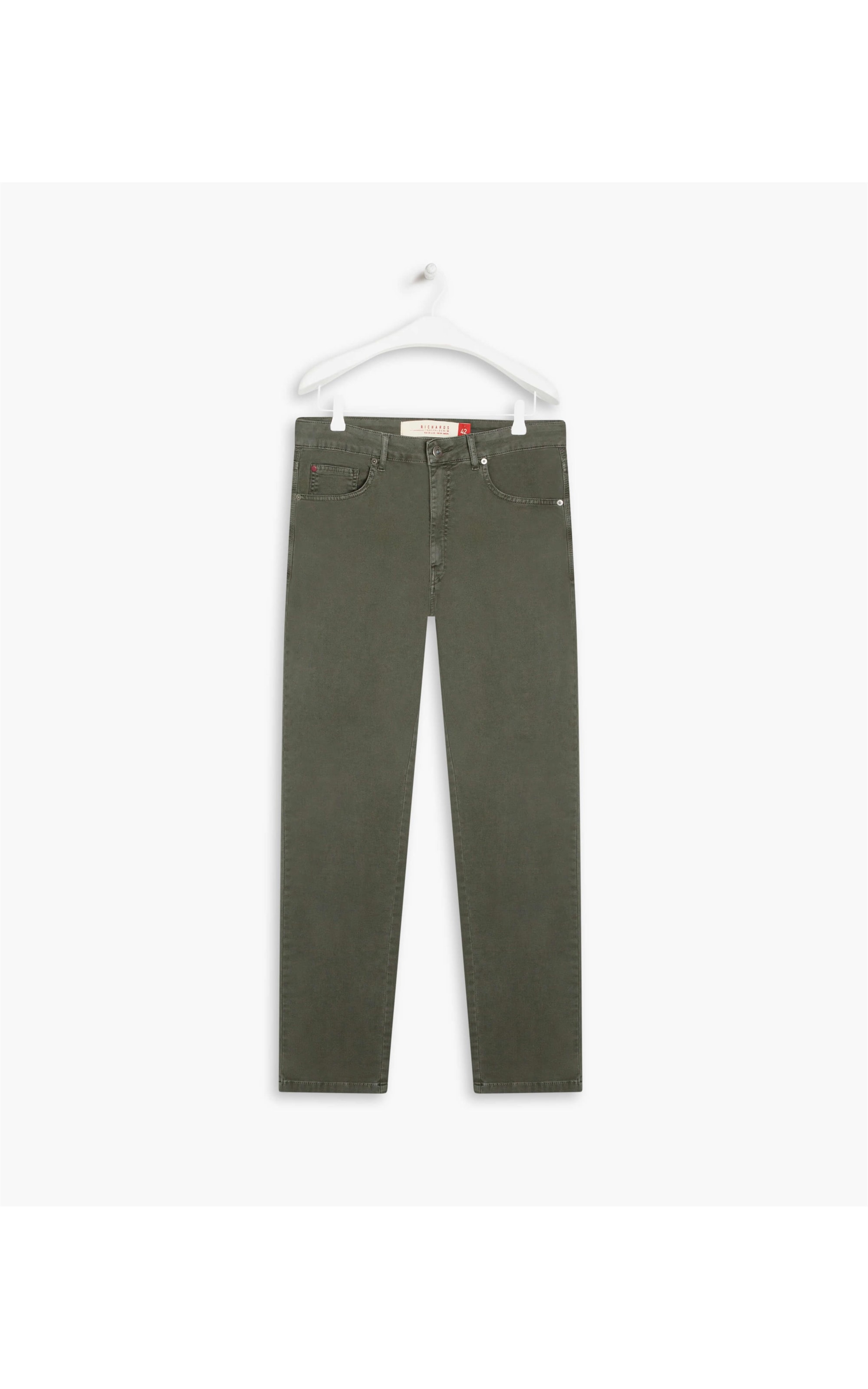 Calça Five Pockets Jogging Color Verde Escuro