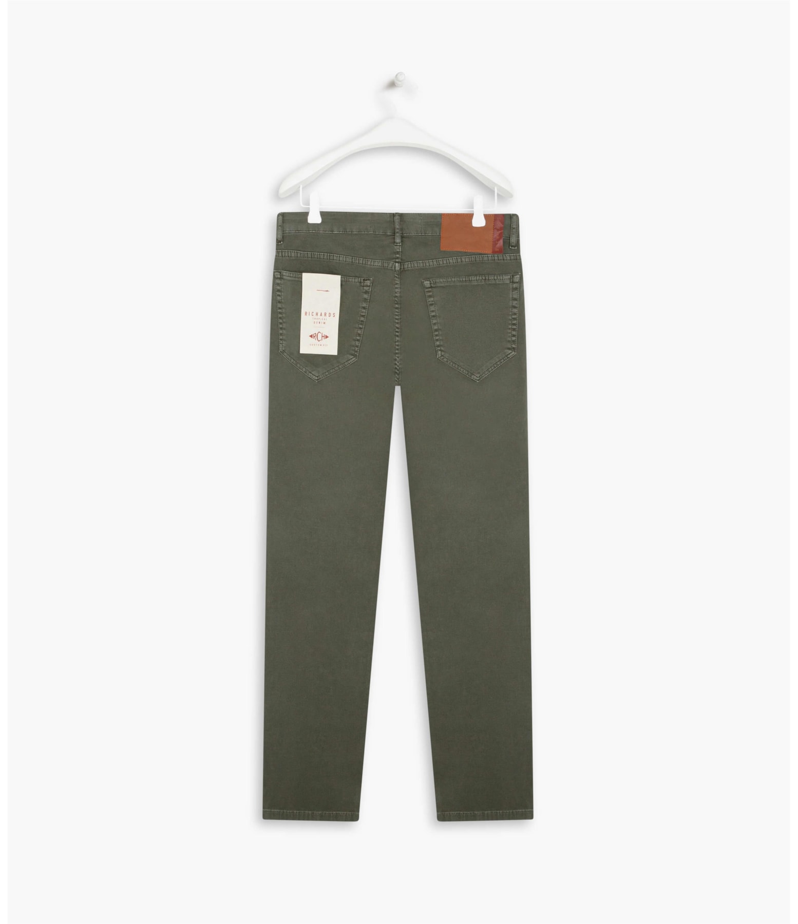 Calça Five Pockets Jogging Color Verde Escuro