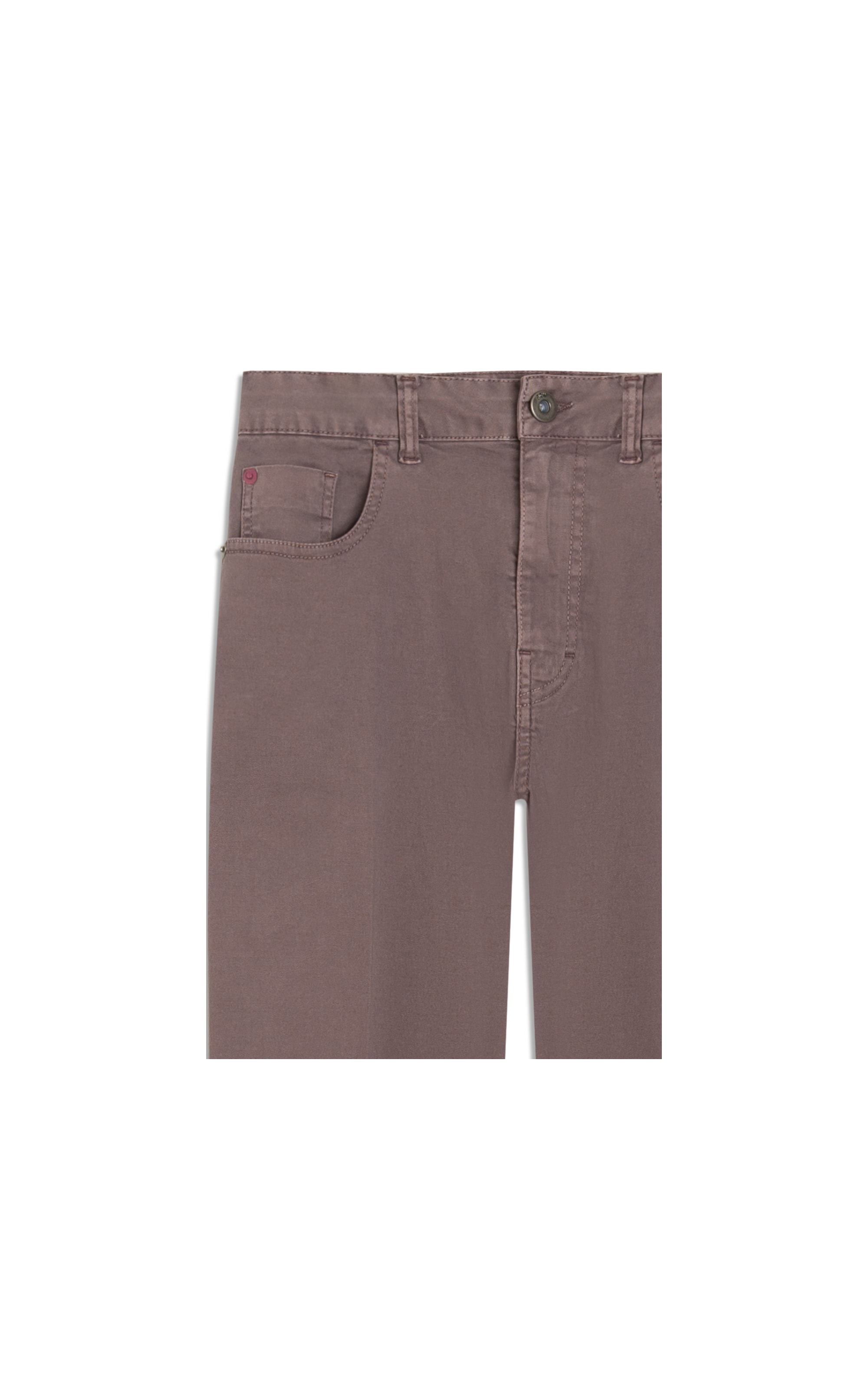 Calça Five Pockets Mom Color Twill Power Purple Gray