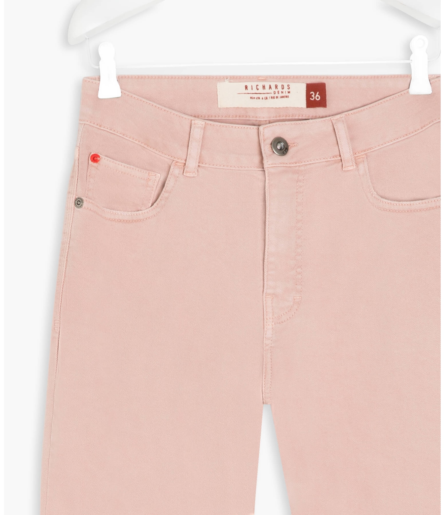 Calça Five Pockets Mom Vintage Denim Blush