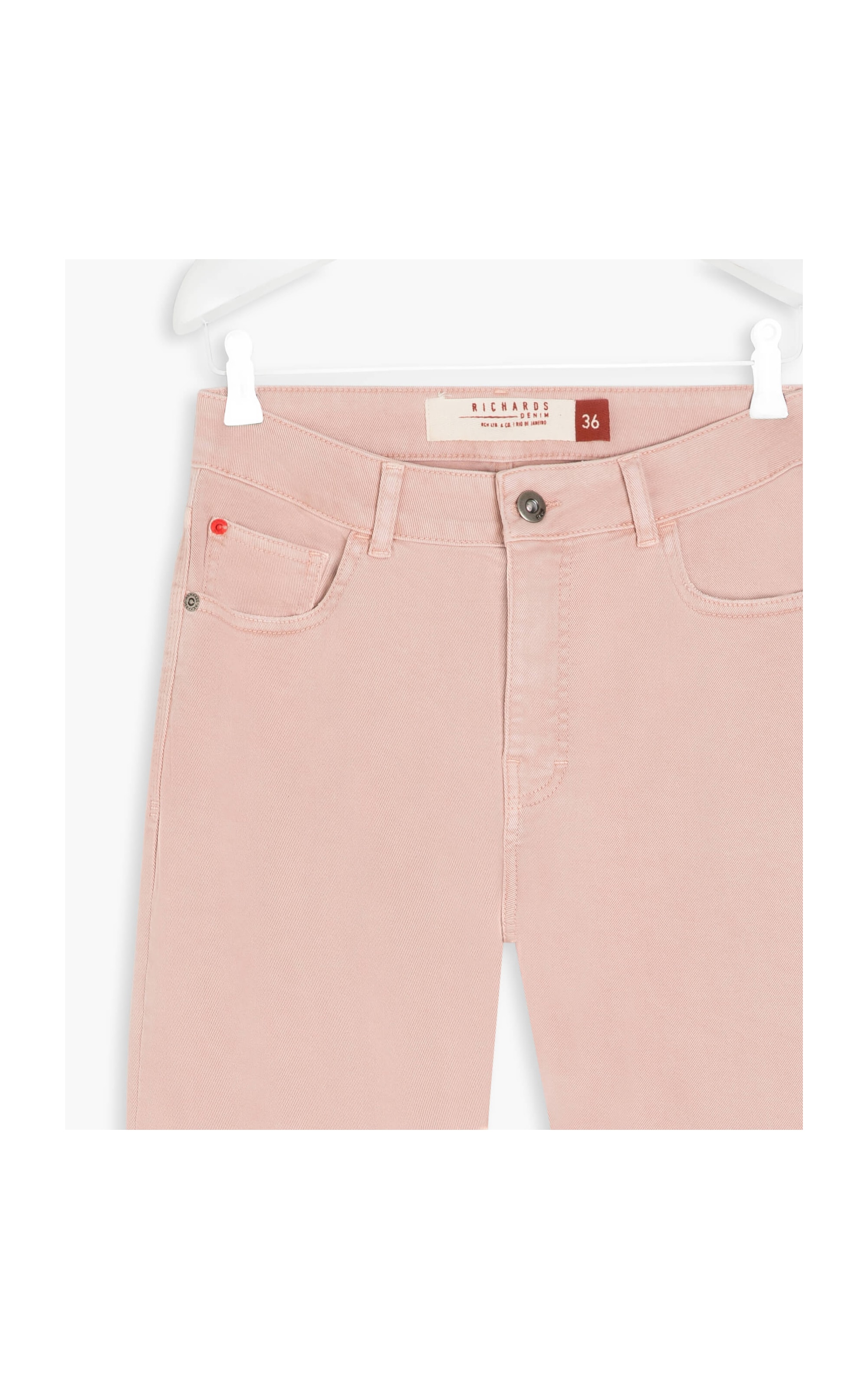 Calça Five Pockets Mom Vintage Denim Blush