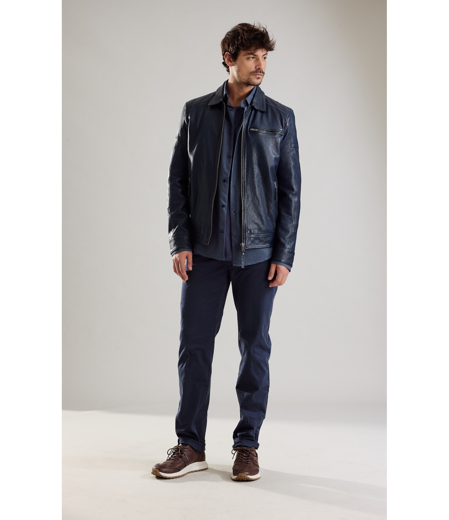 Calça Five Pockets Proenca Blue Grey