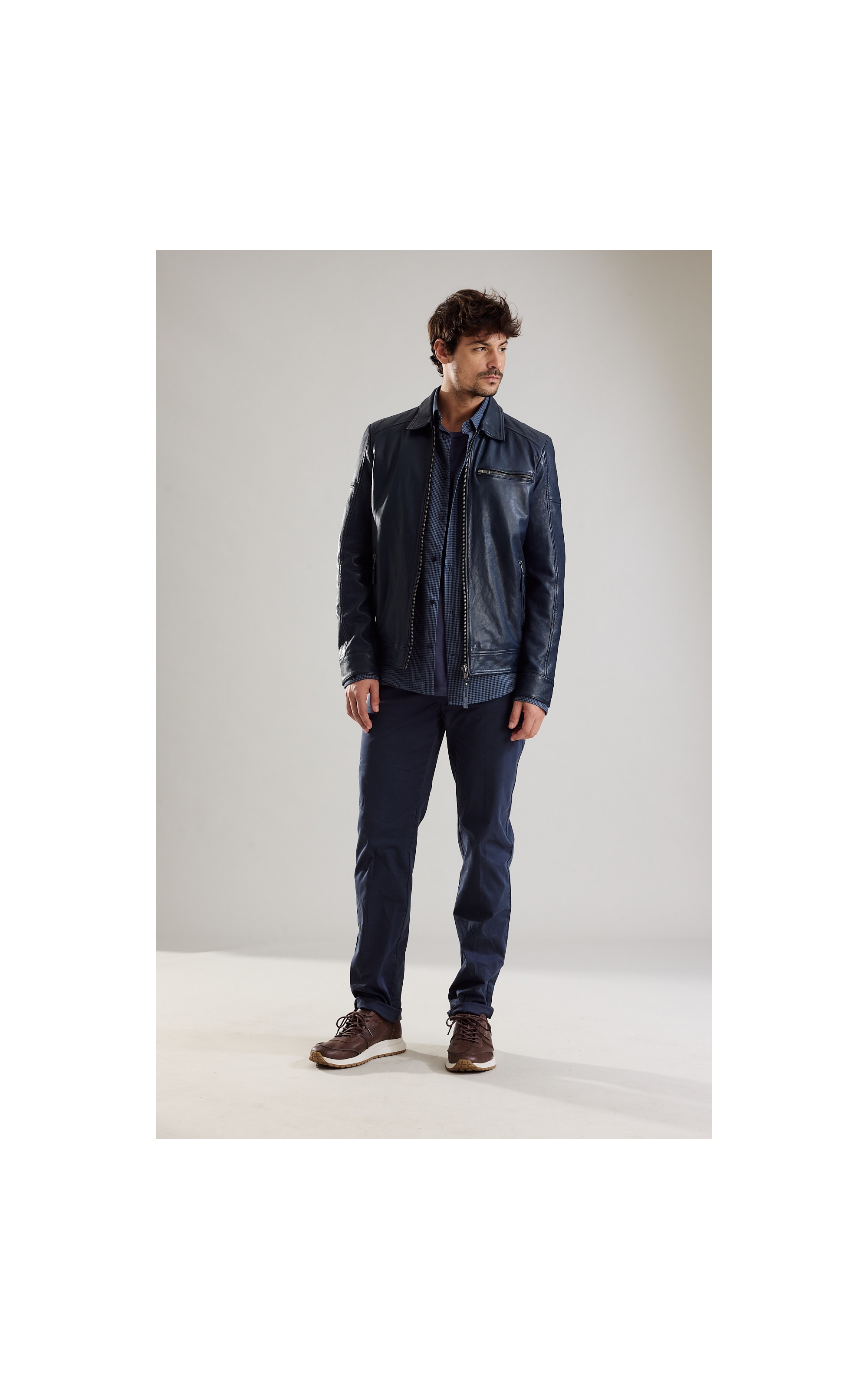 Calça Five Pockets Proenca Blue Grey