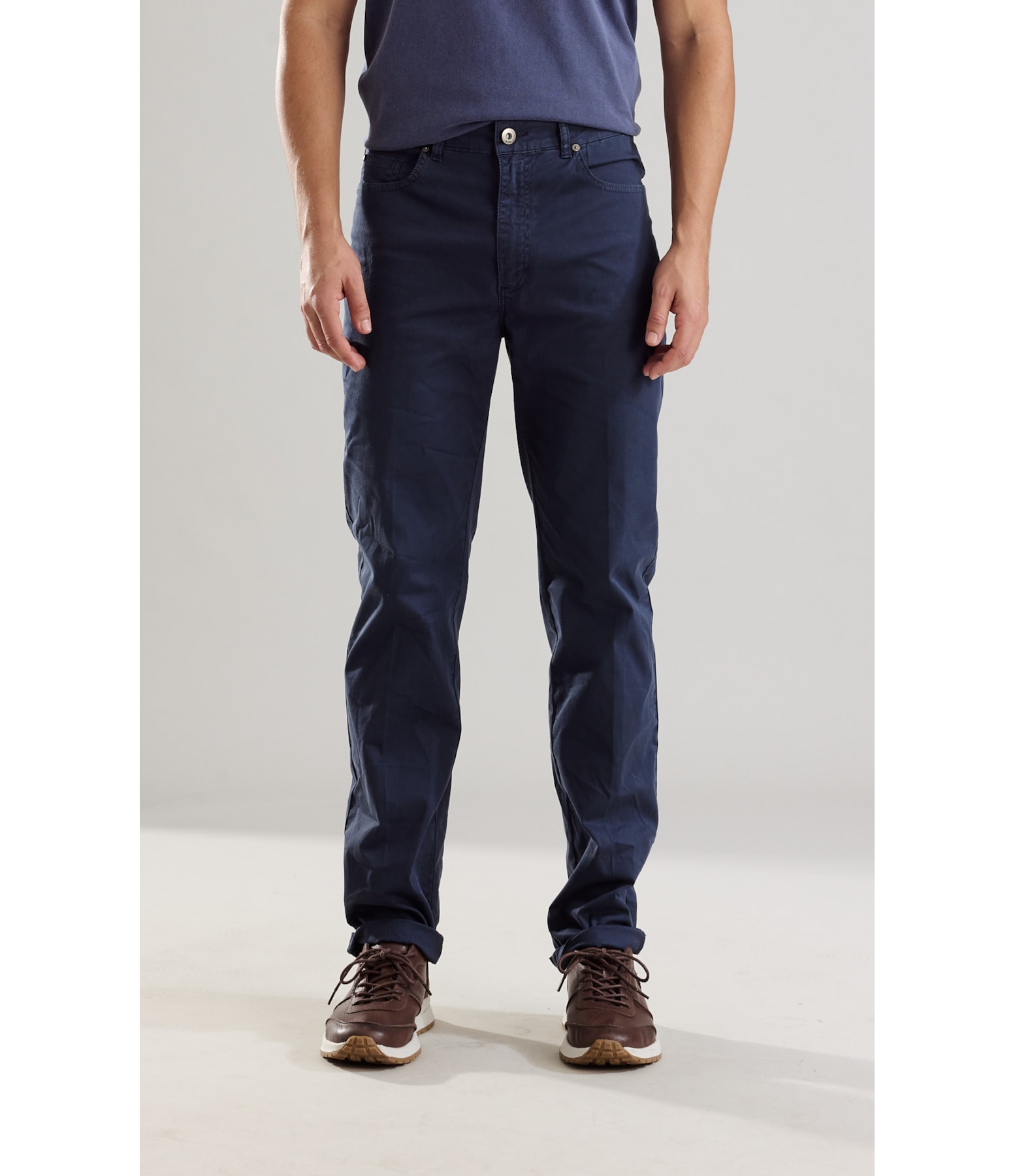 Calça Five Pockets Proenca Blue Grey