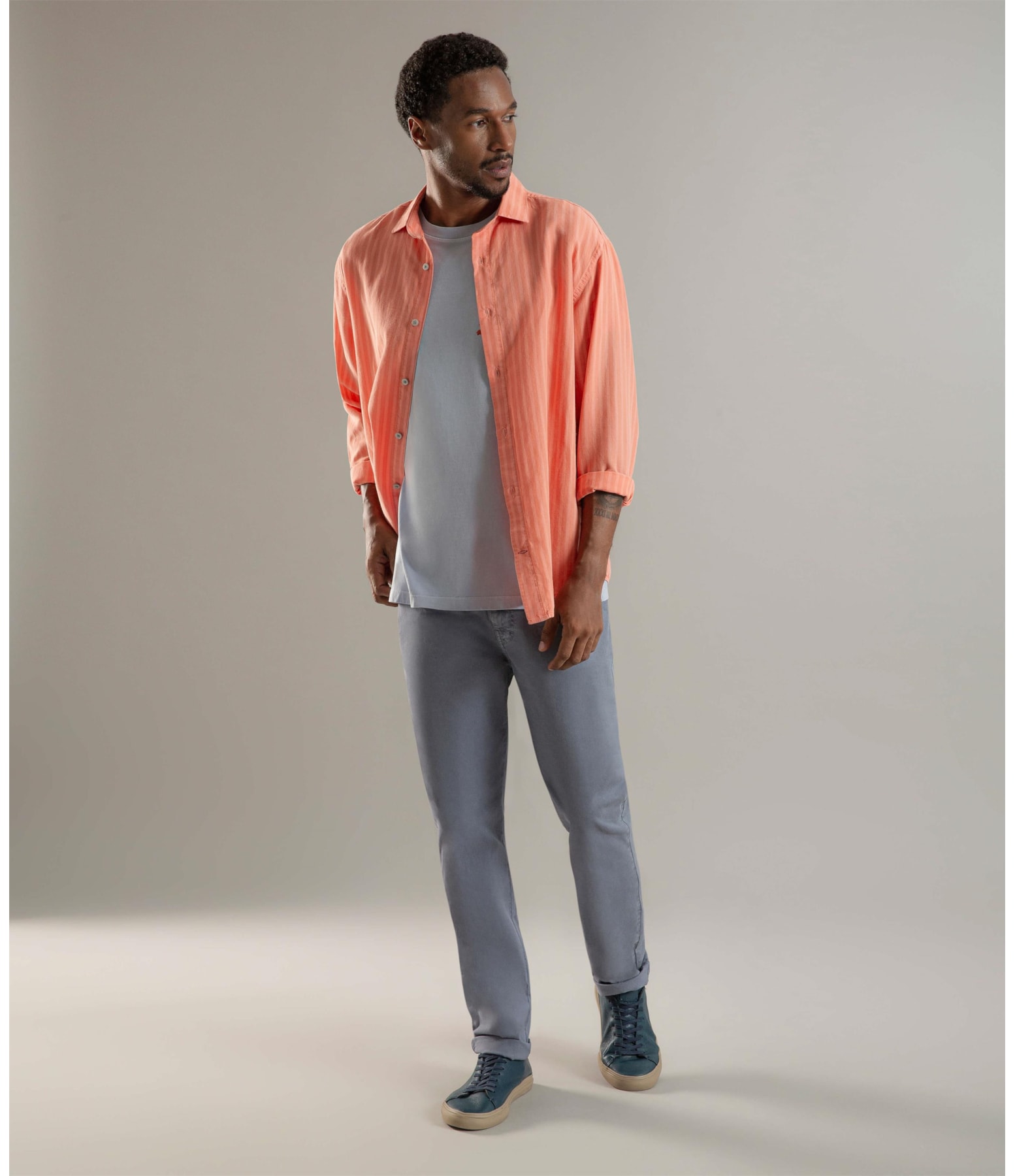 Calça Five Pockets Rain Blue Vintage
