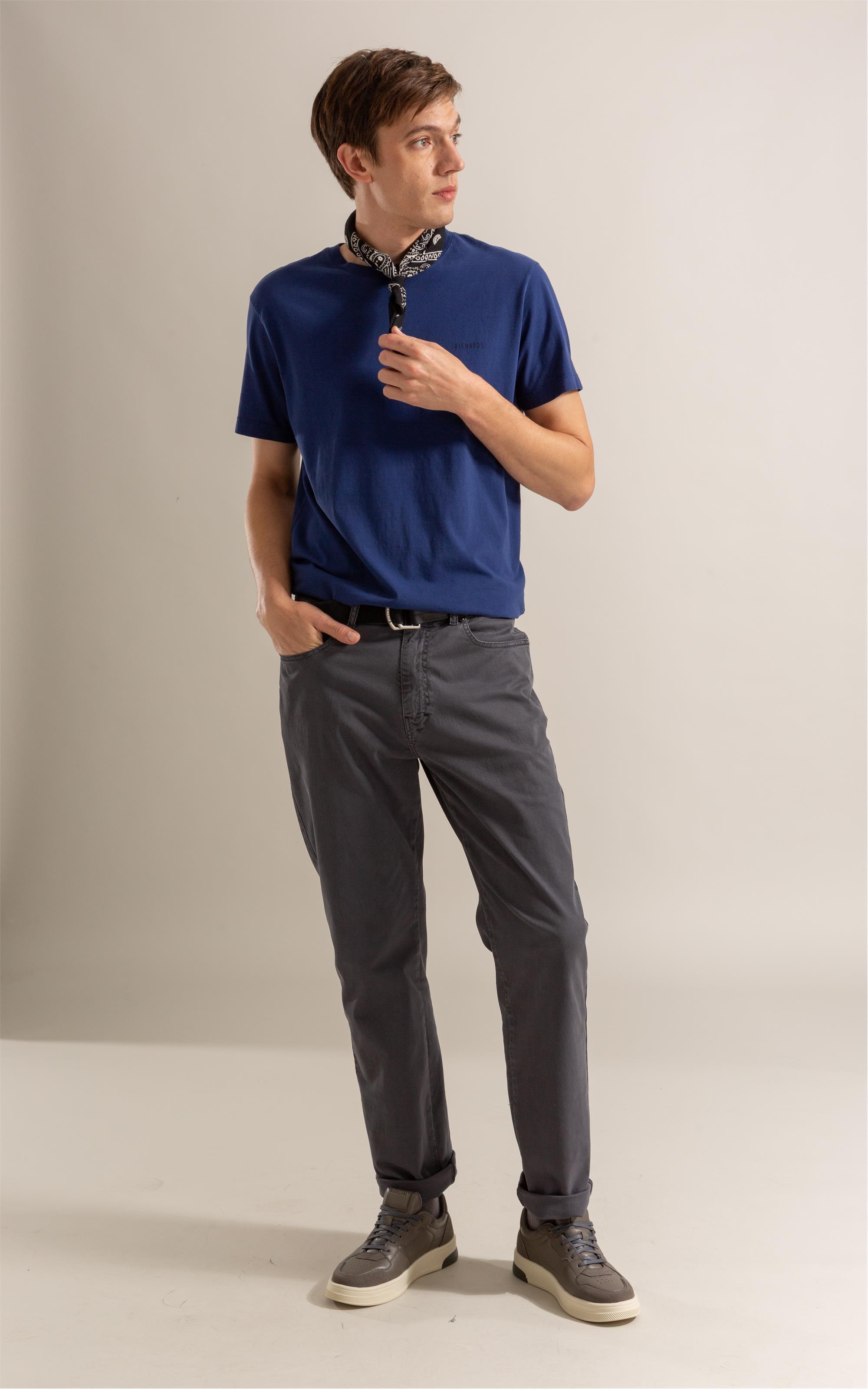 Calça Five Pockets Rain Cinza Medio