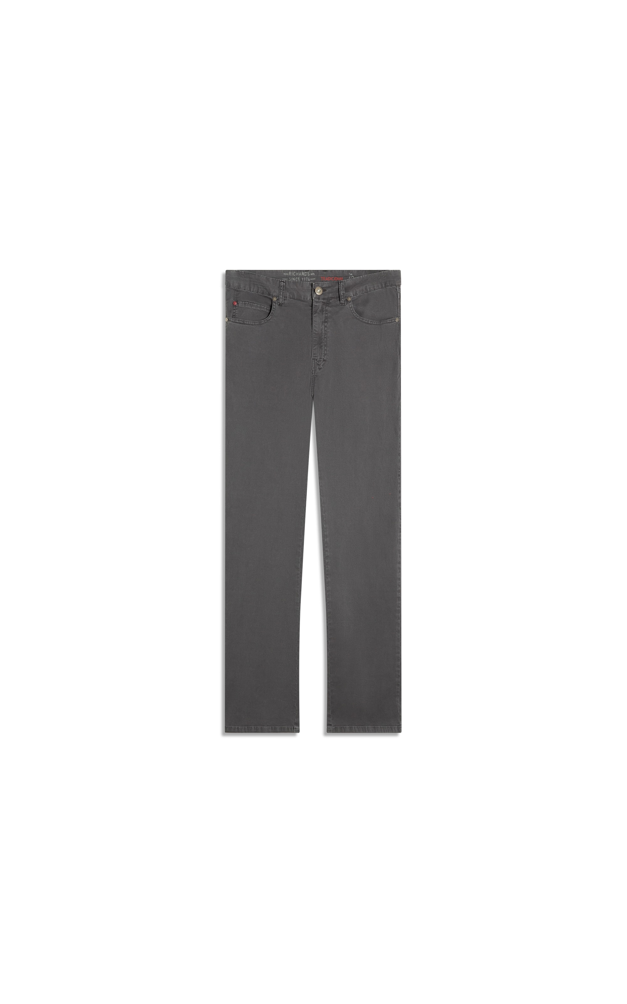 Calça Five Pockets Rain Cinza Medio