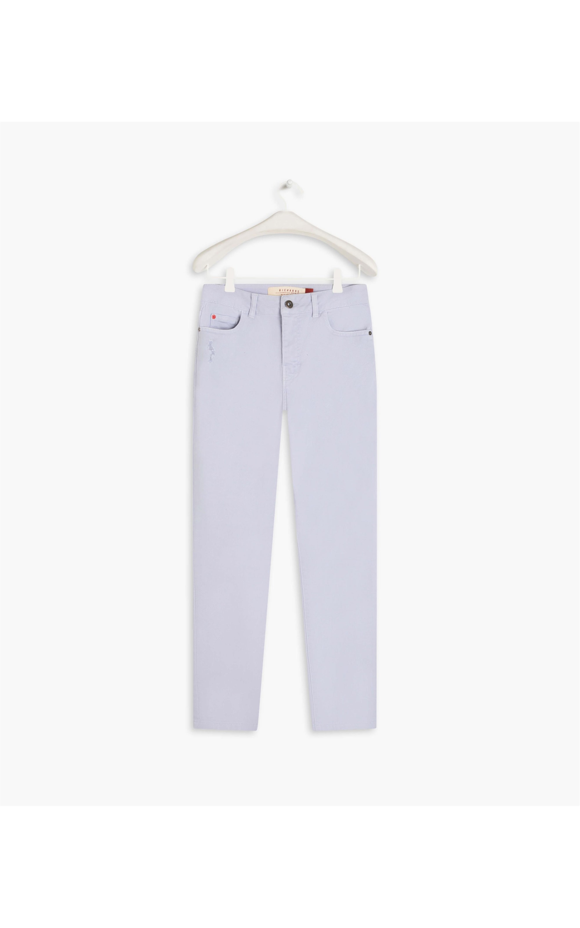 Calça Five Pockets Slim Vintage Denim Lilas