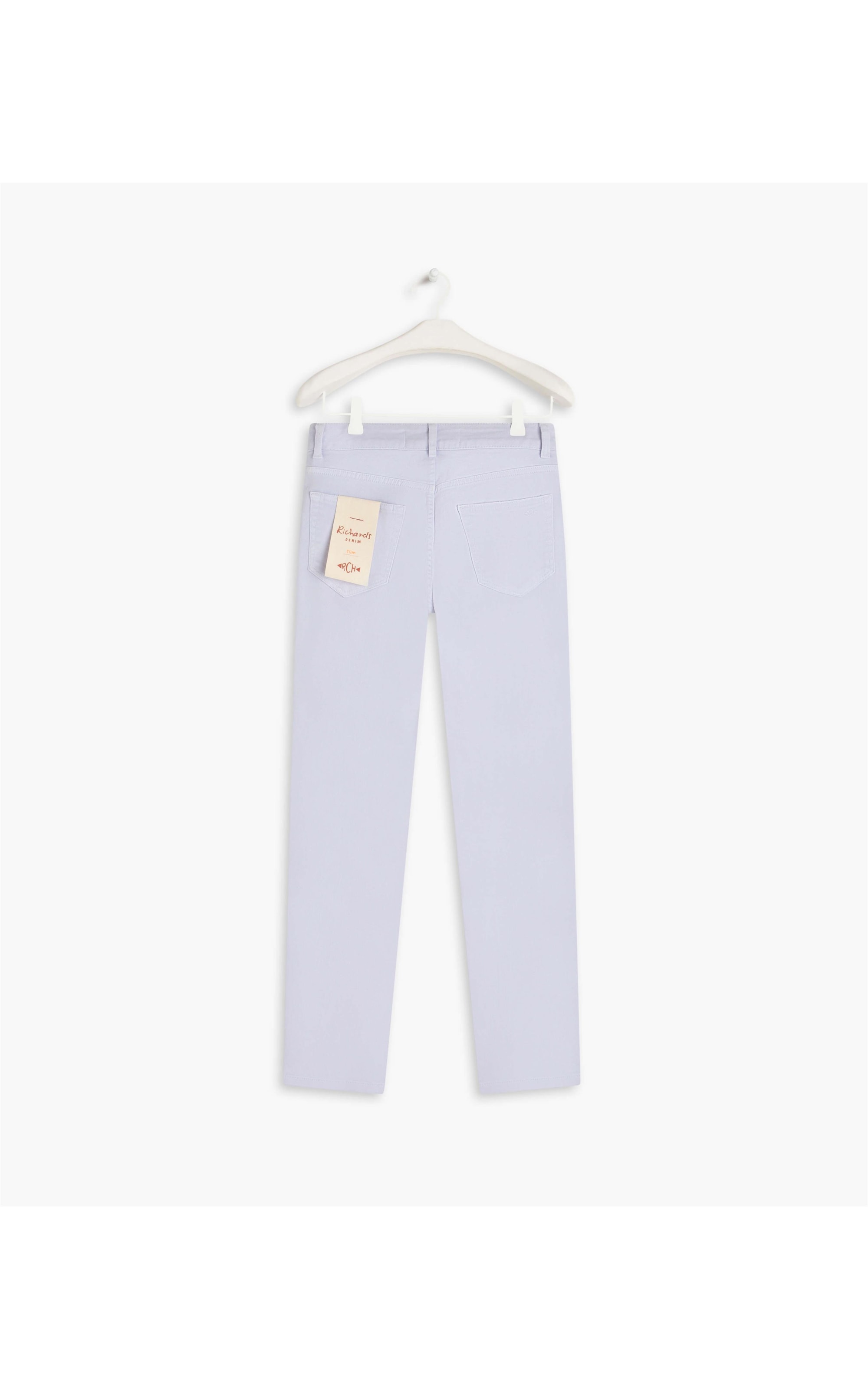 Calça Five Pockets Slim Vintage Denim Lilas