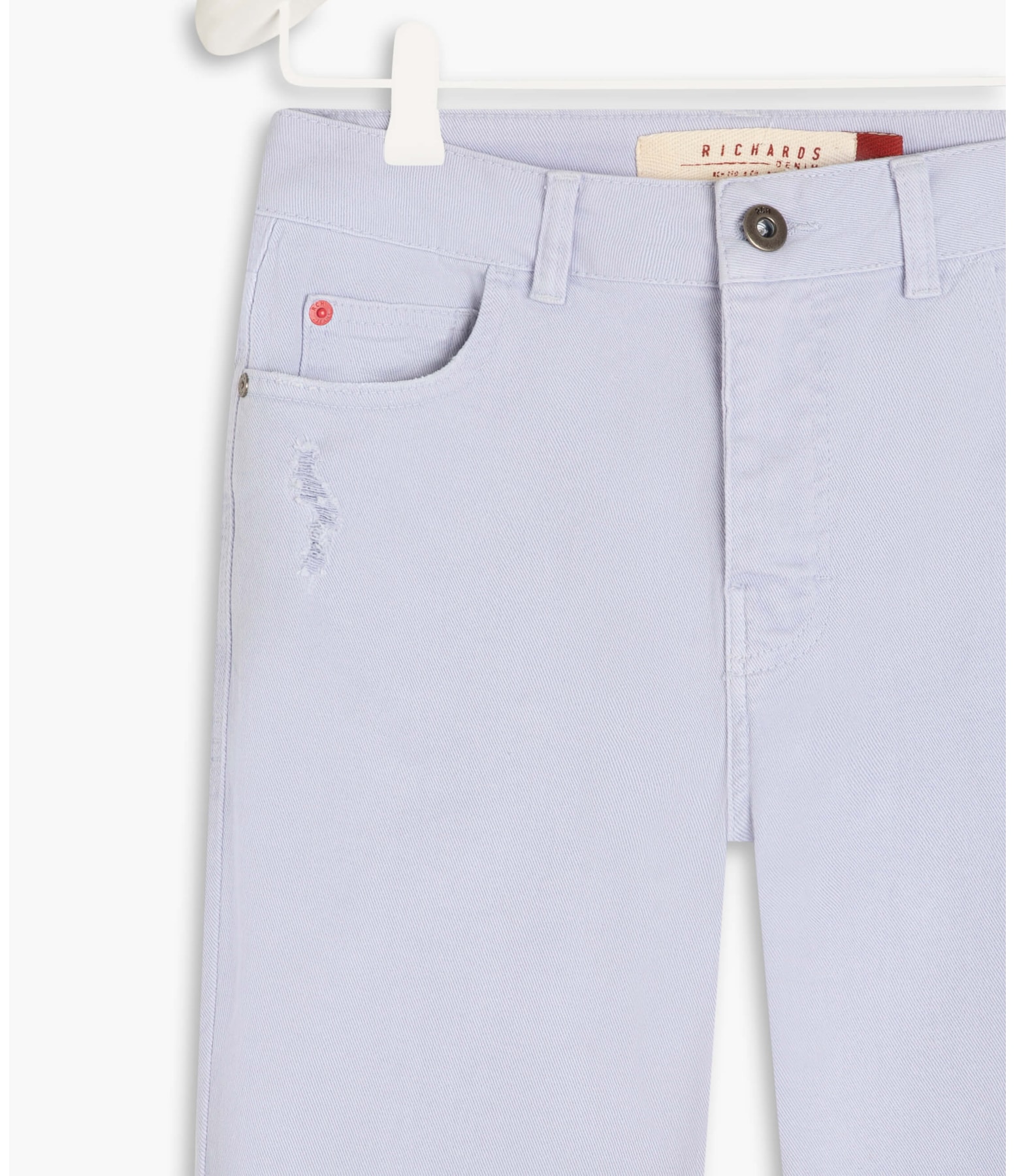 Calça Five Pockets Slim Vintage Denim Lilas