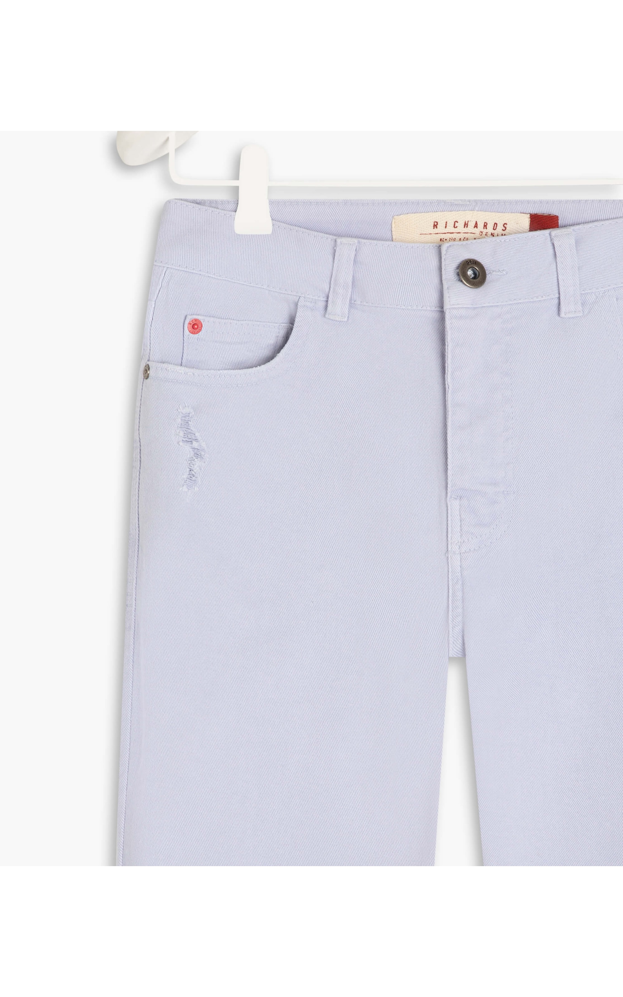 Calça Five Pockets Slim Vintage Denim Lilas