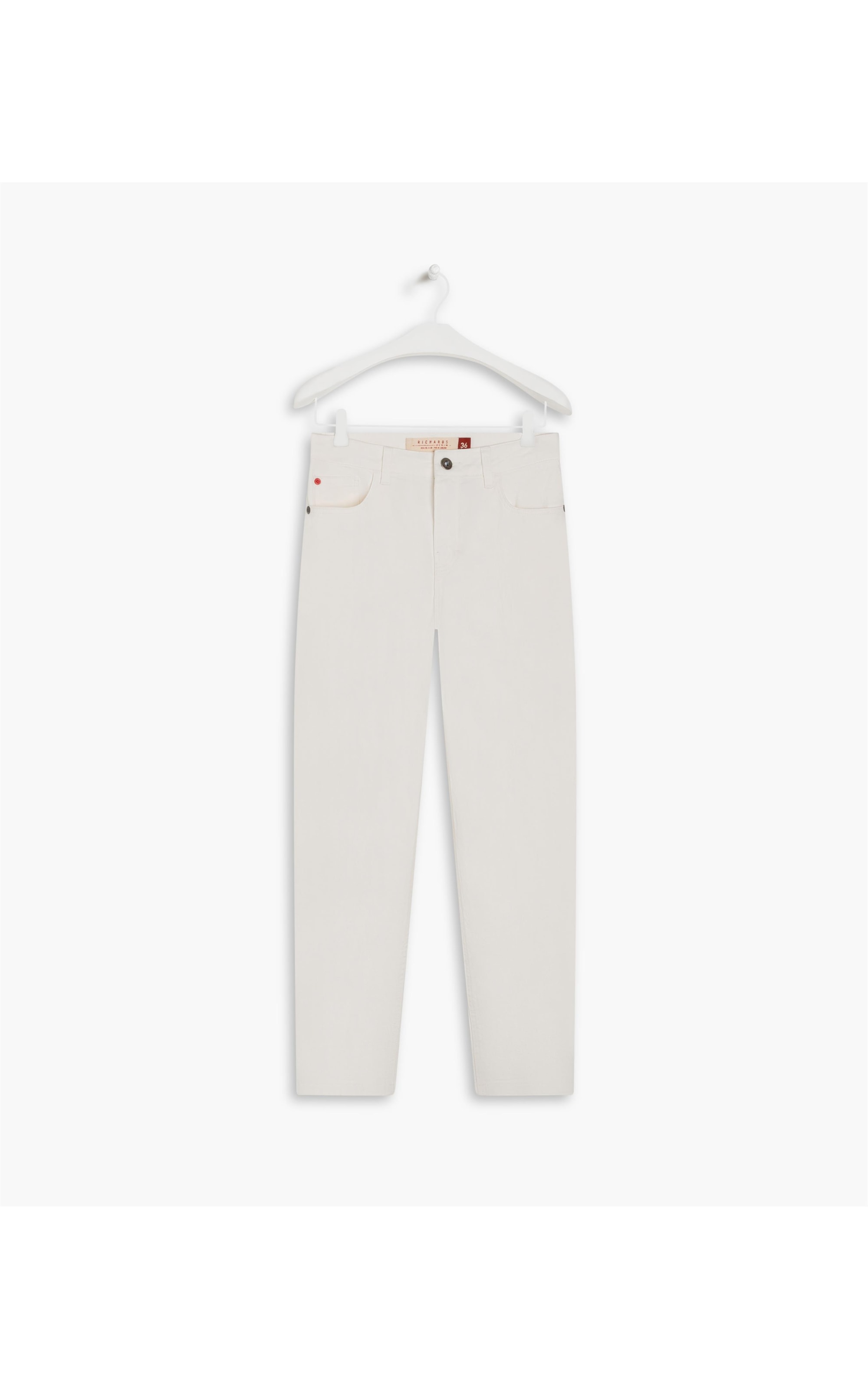 Calça Five Pockets Slim Vintage Denim Off White