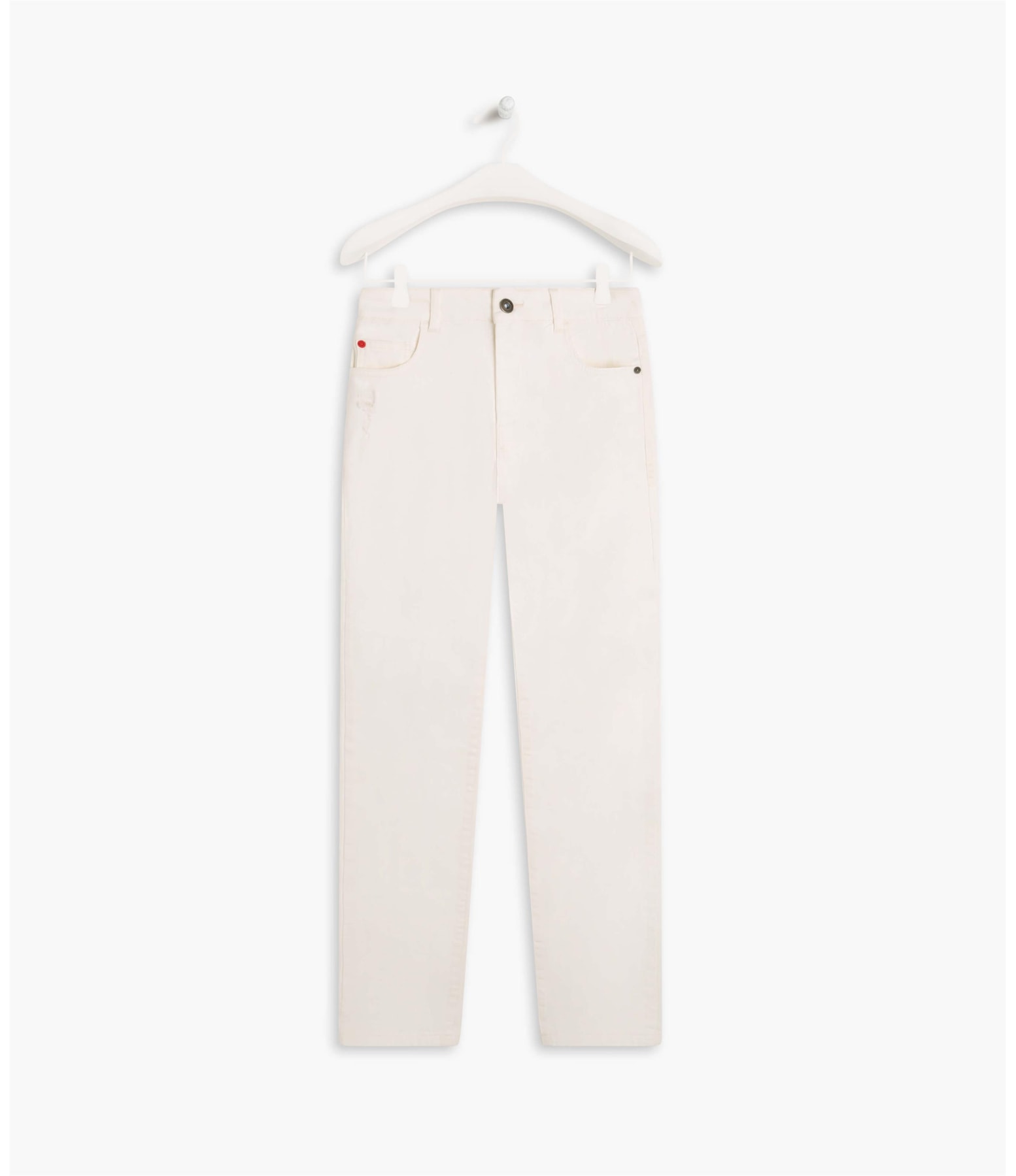 Calça Five Pockets Slim Vintage Denim Off White