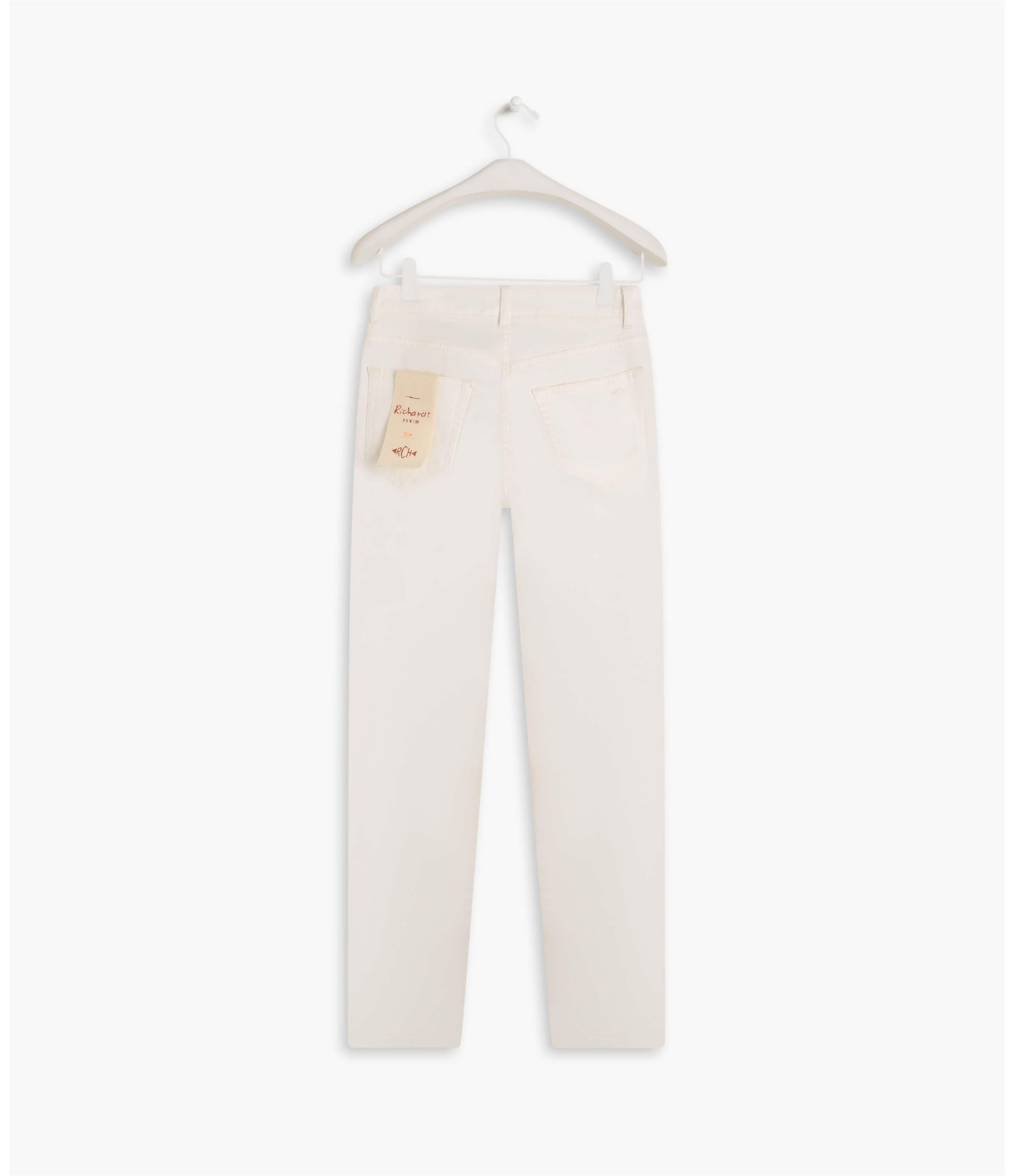 Calça Five Pockets Slim Vintage Denim Off White