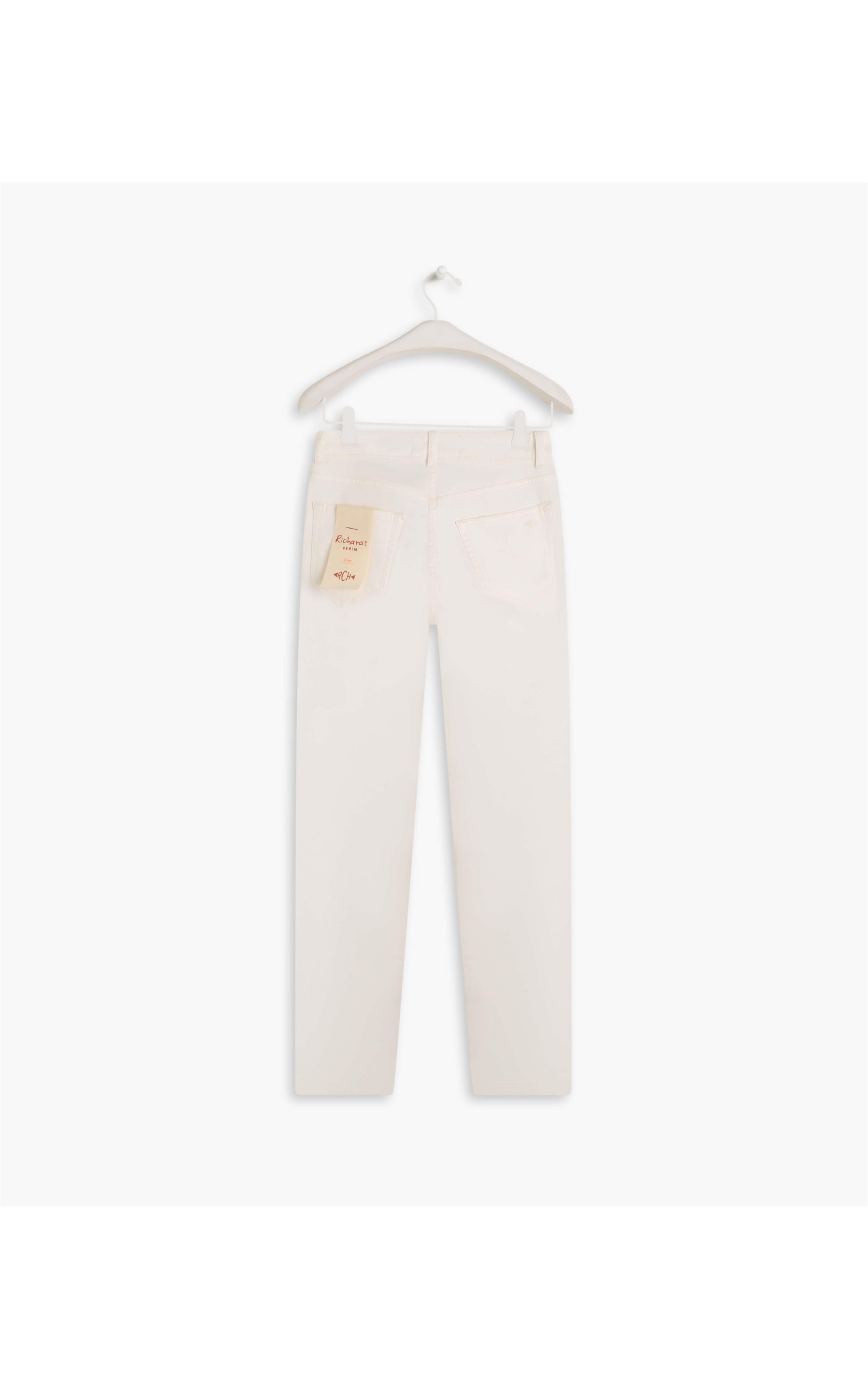 Calça Five Pockets Slim Vintage Denim Off White