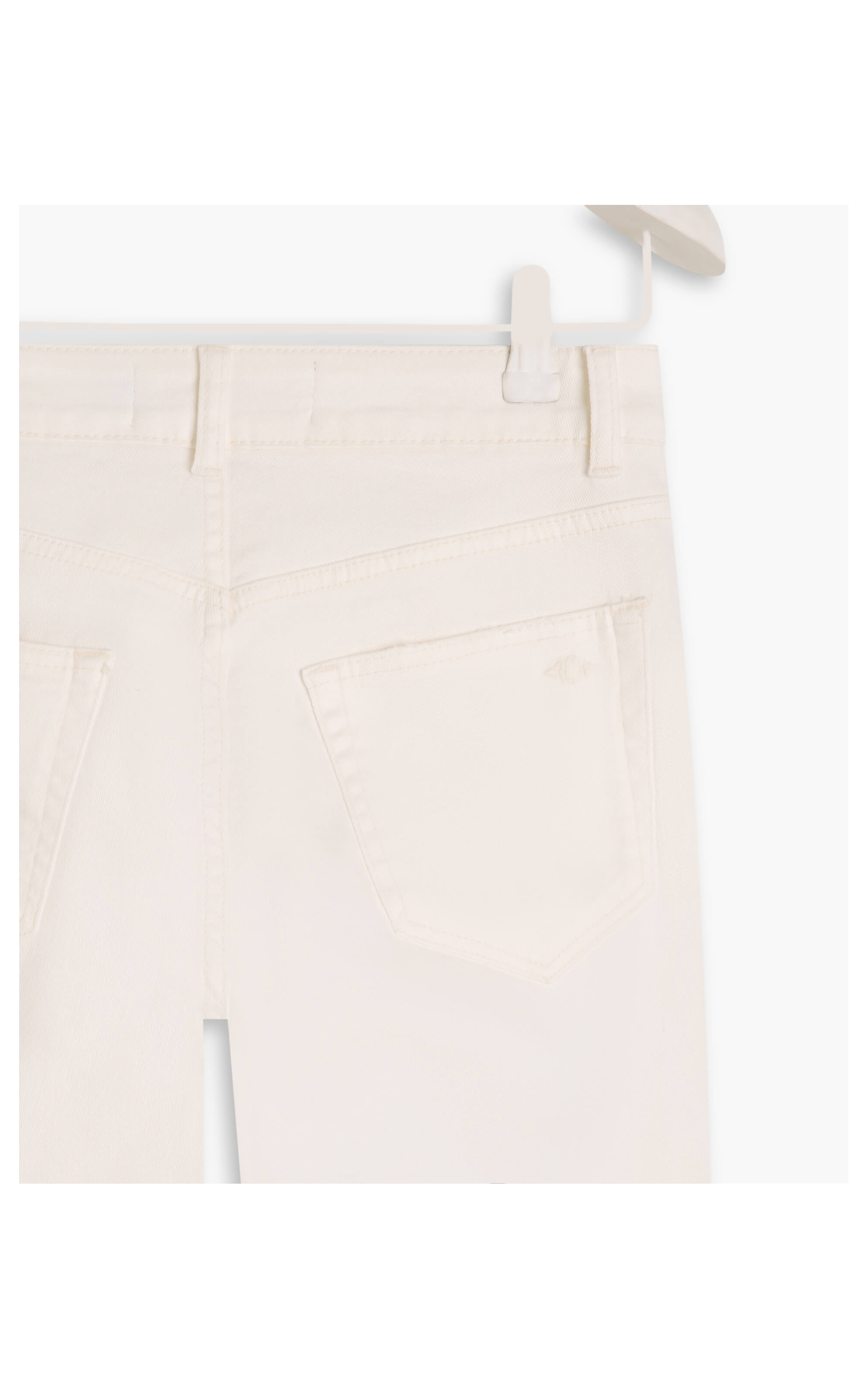 Calça Five Pockets Slim Vintage Denim Off White