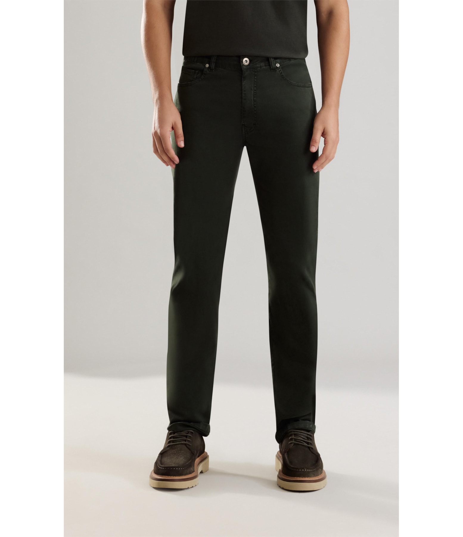 Calça Five Pockets Soft Color Haia Floresta