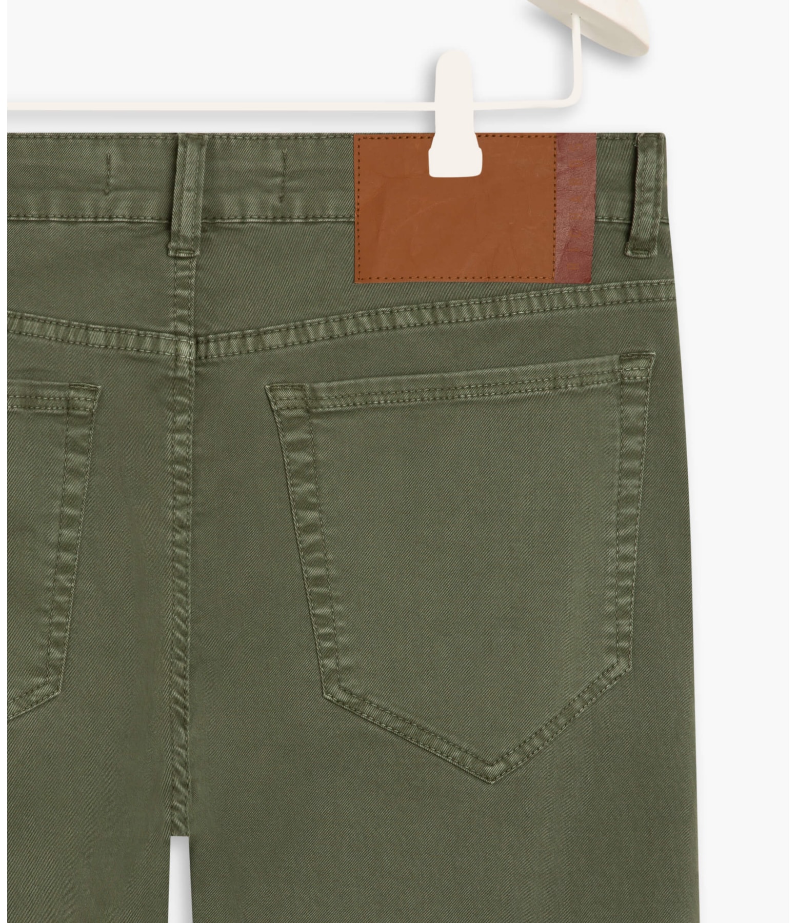  Calça Five Pockets Suede Twill Verde Army