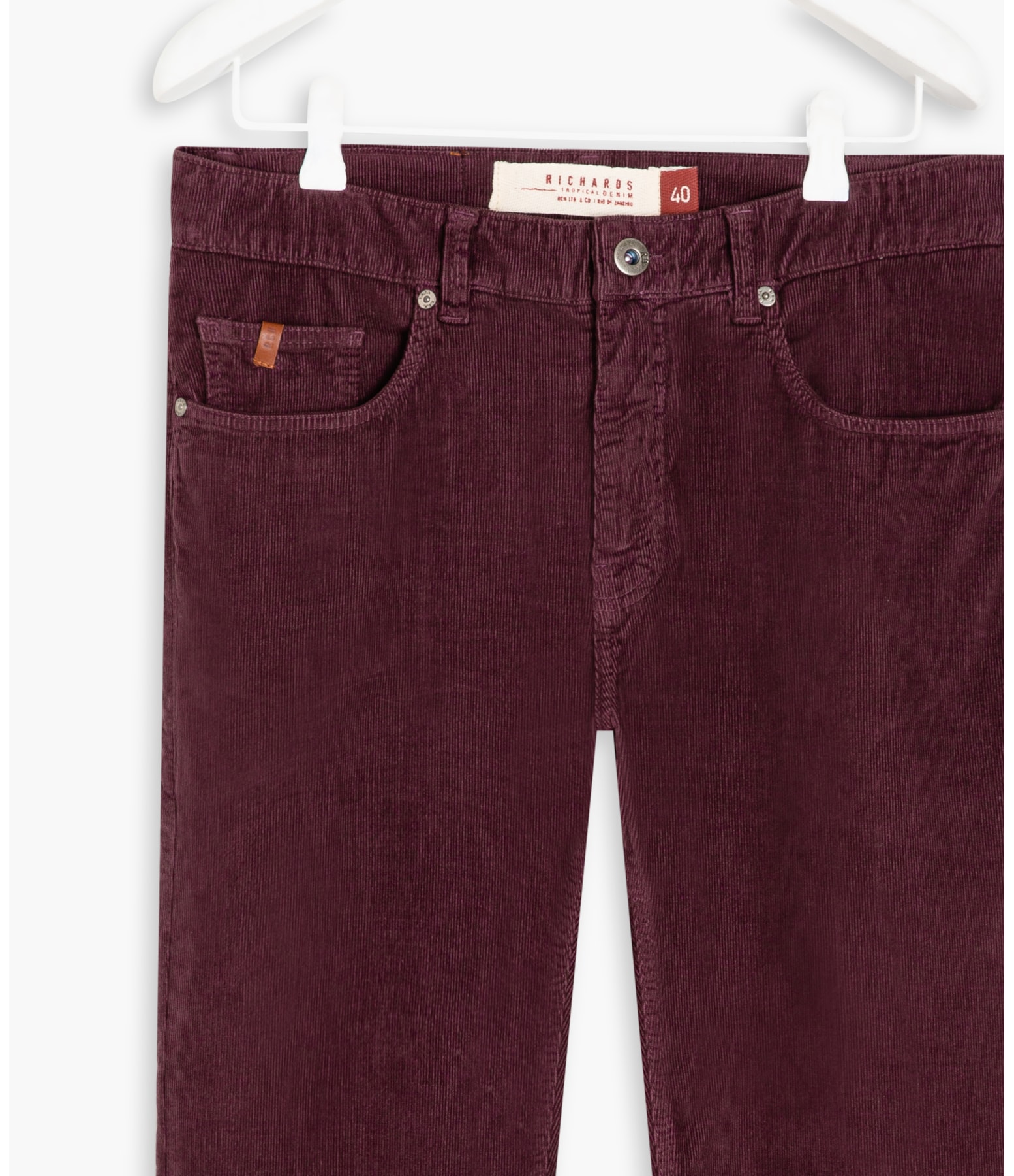 Calça Five Pockets Veludo Nevada Dark Brown