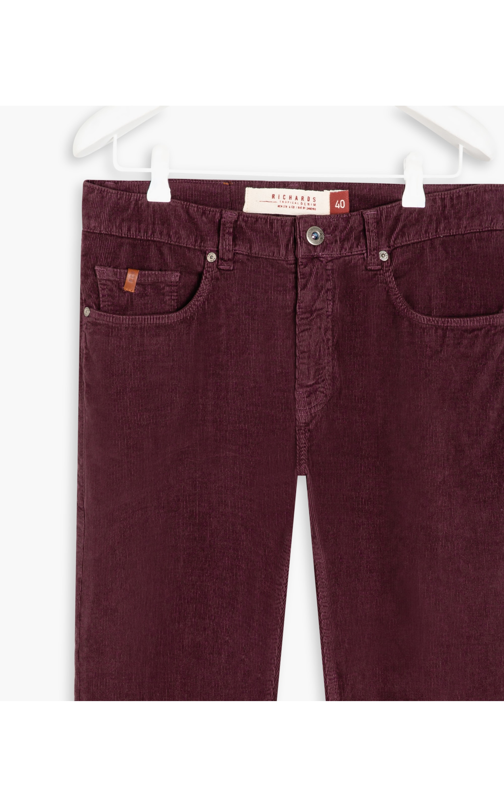 Calça Five Pockets Veludo Nevada Dark Brown