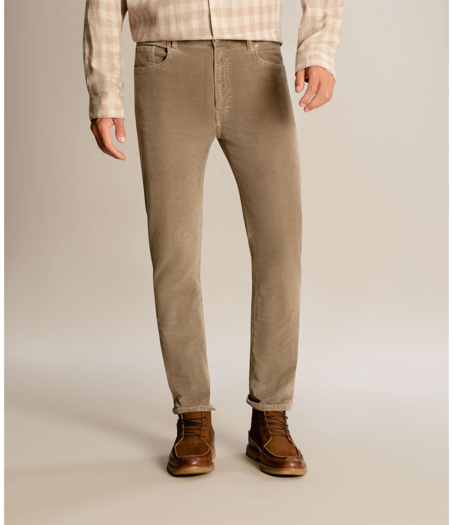 Calça Five Pockets Veludo Span Havana