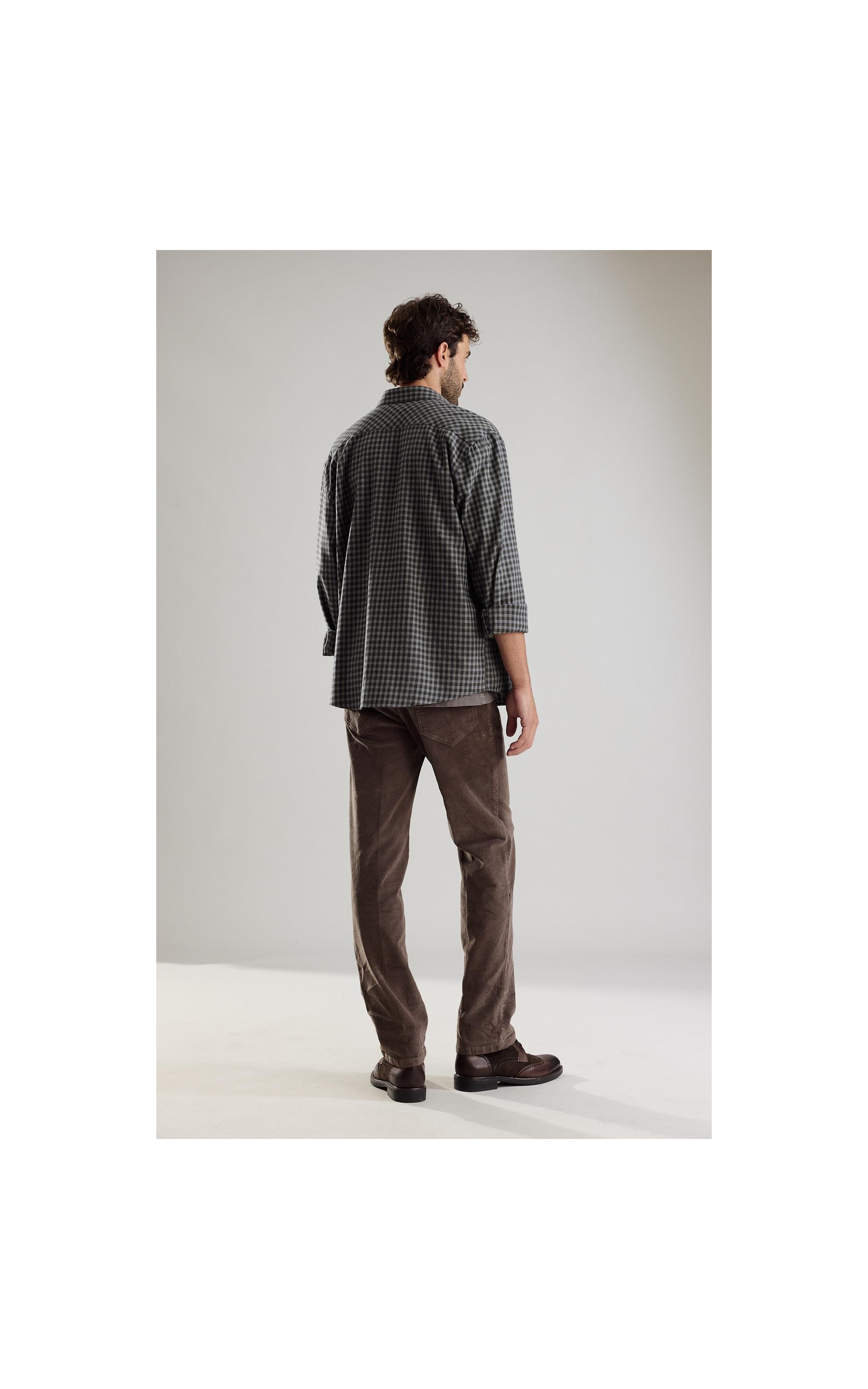 Calça Five Pockets Veludo Tabaco