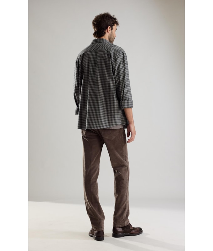 Calça Five Pockets Veludo Tabaco