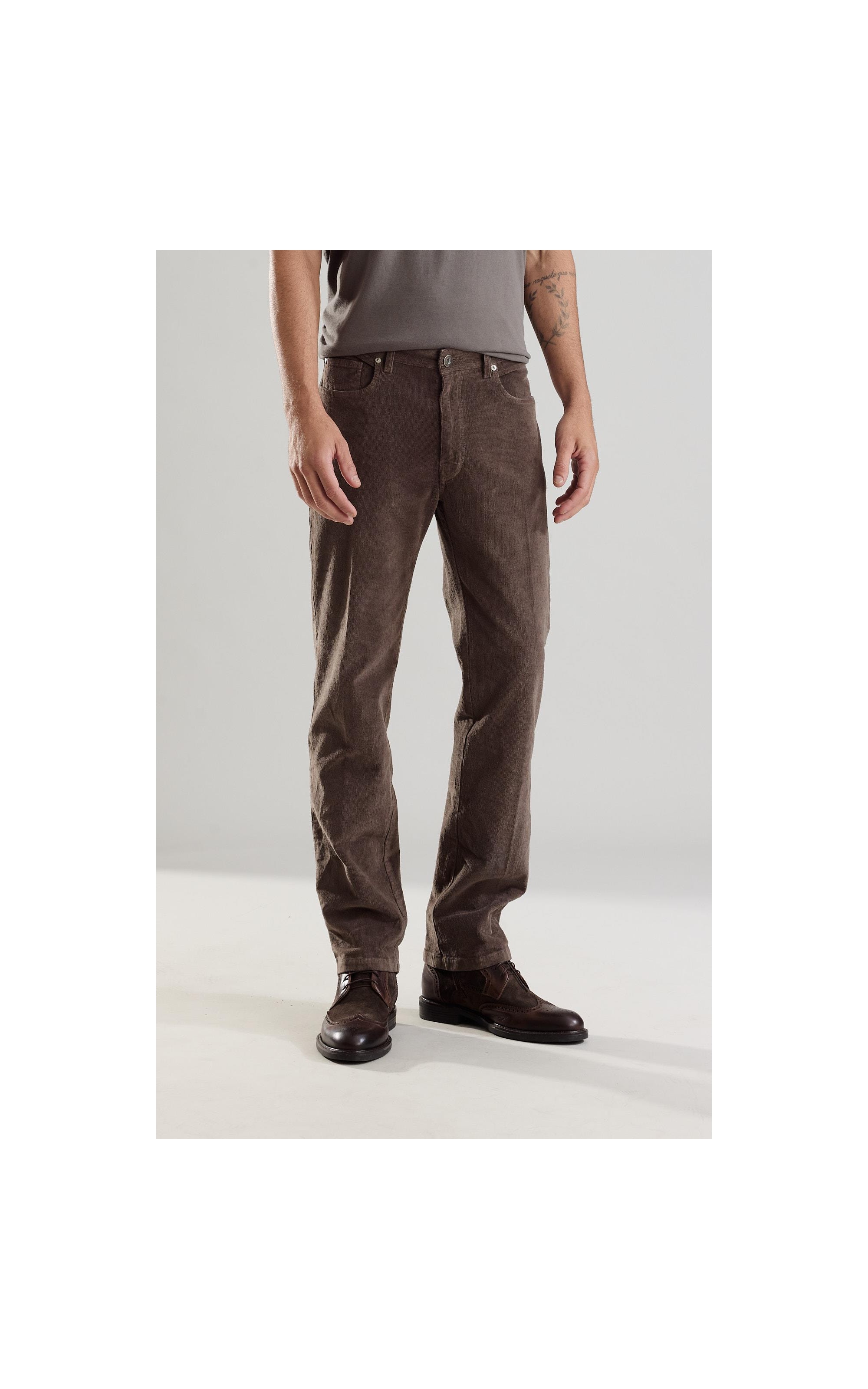 Calça Five Pockets Veludo Tabaco