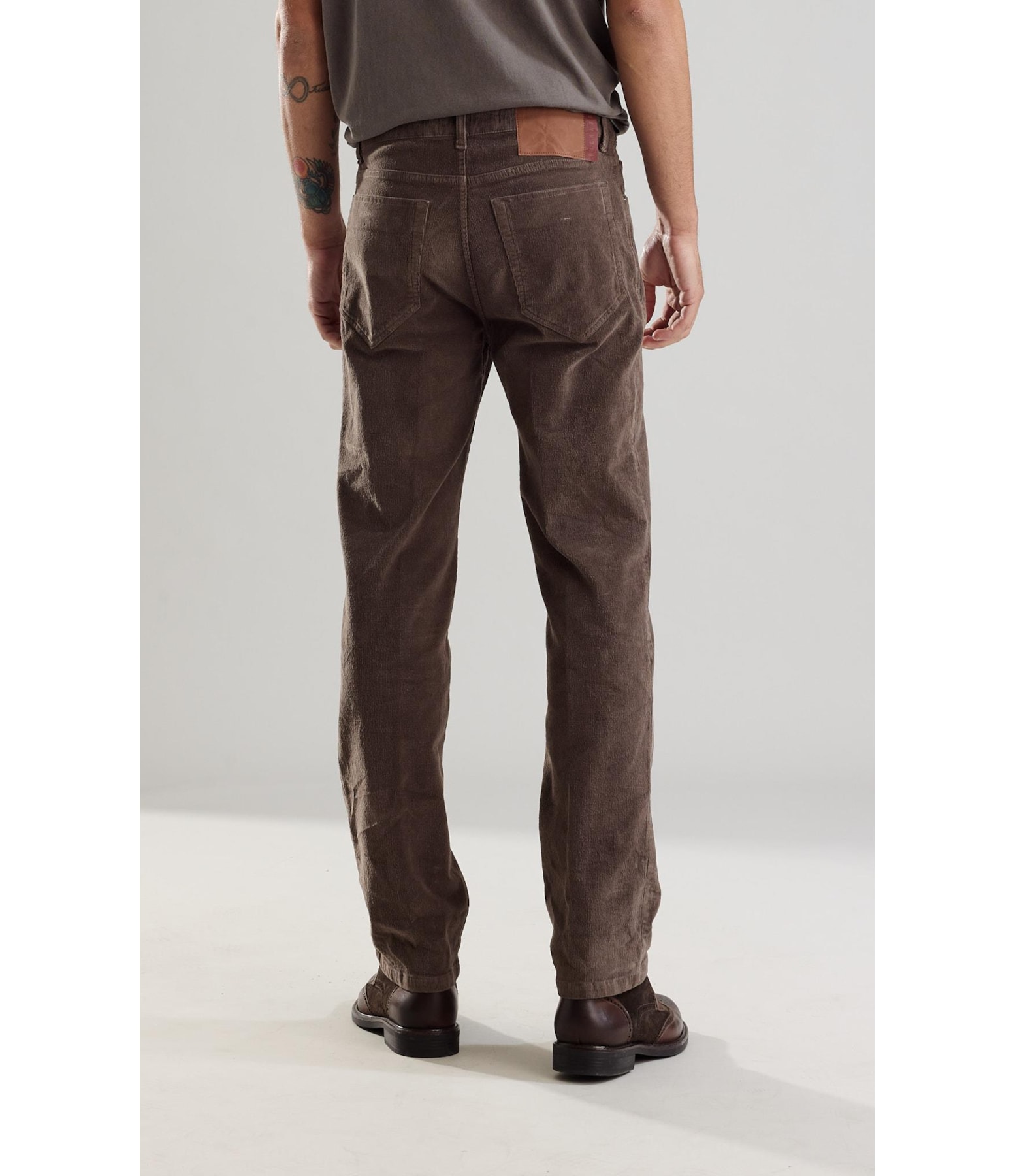 Calça Five Pockets Veludo Tabaco