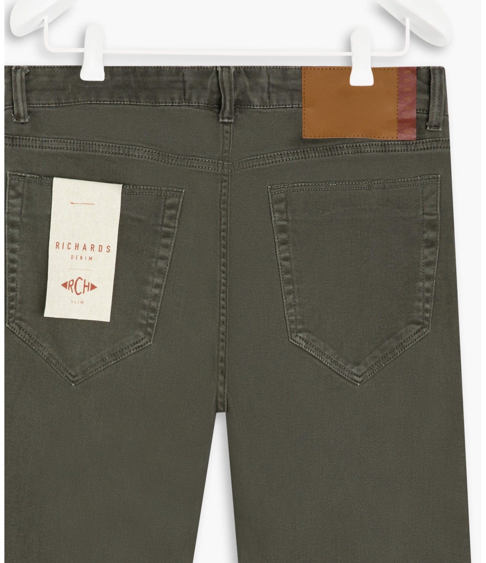 Calça Five Pockets Vintage Denin Verde Escuro