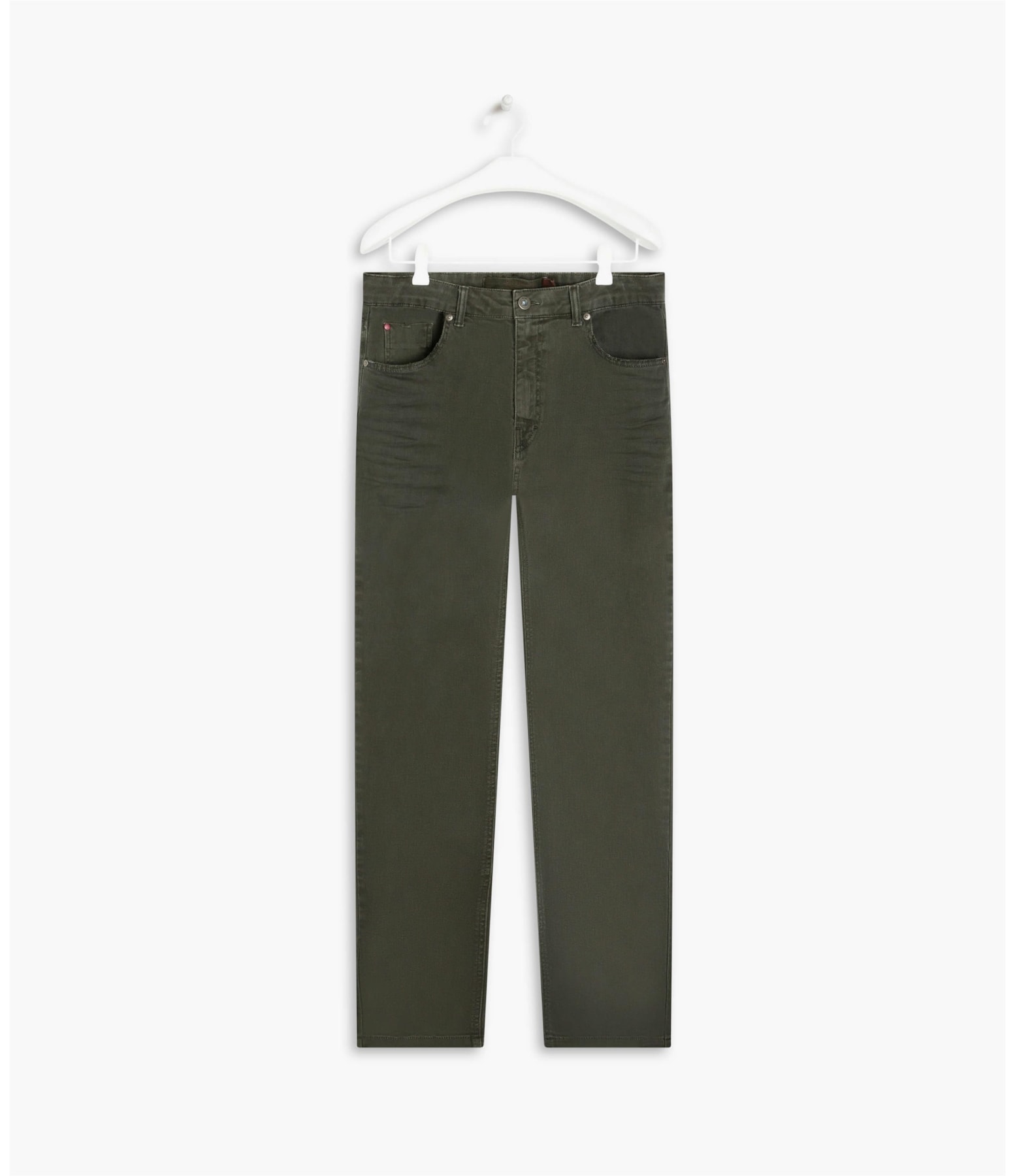 Calça Five Pockets Vintage Denin Verde Escuro