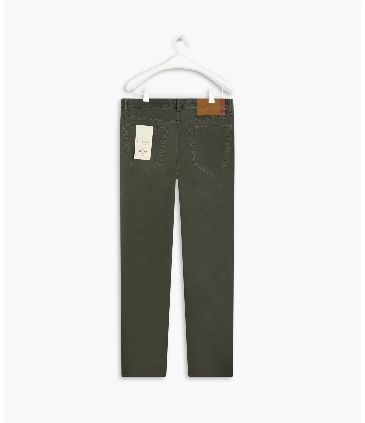 Calça Five Pockets Vintage Denin Verde Escuro