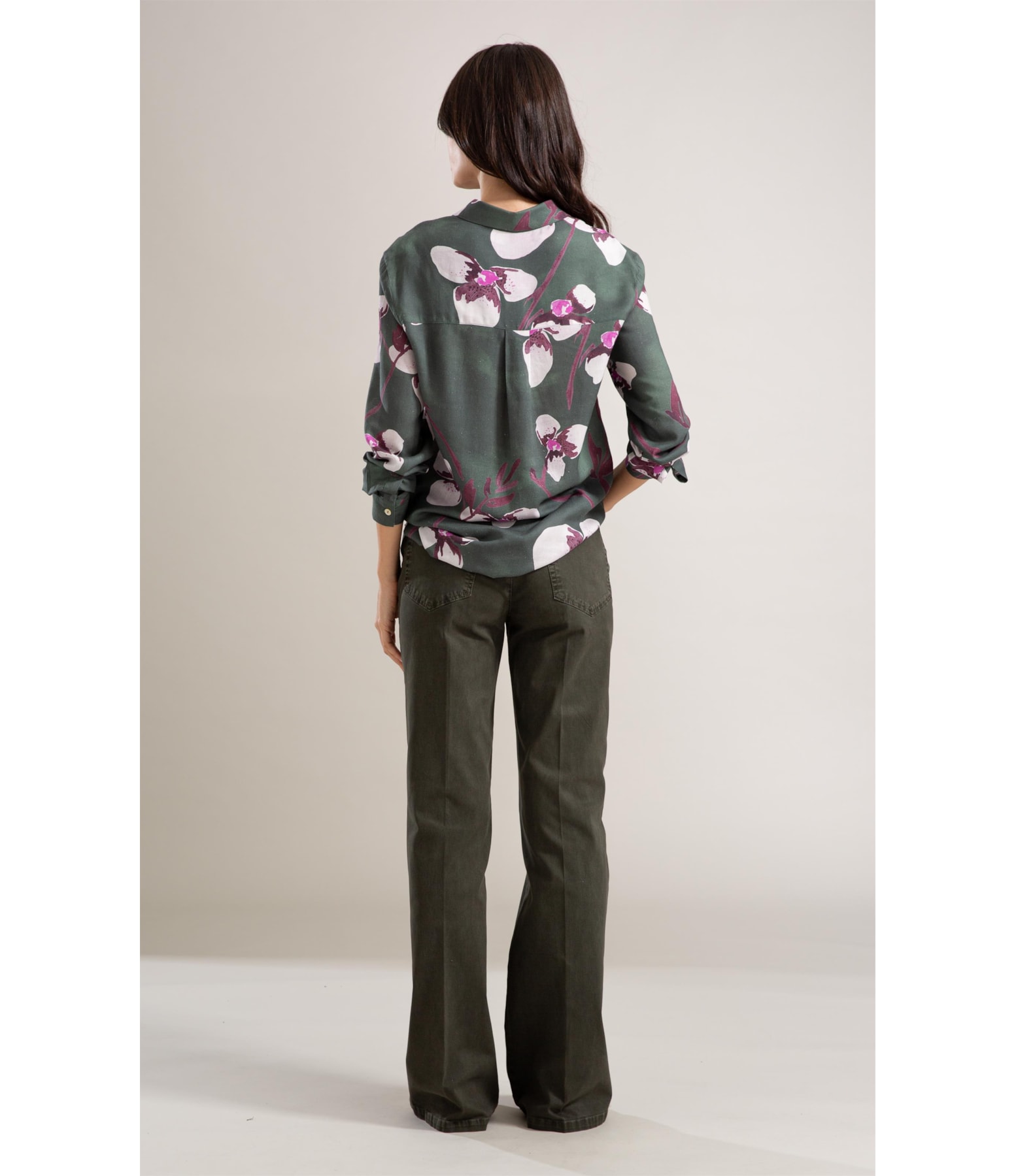 Calça Five Pockets Vmp Flare Floresta