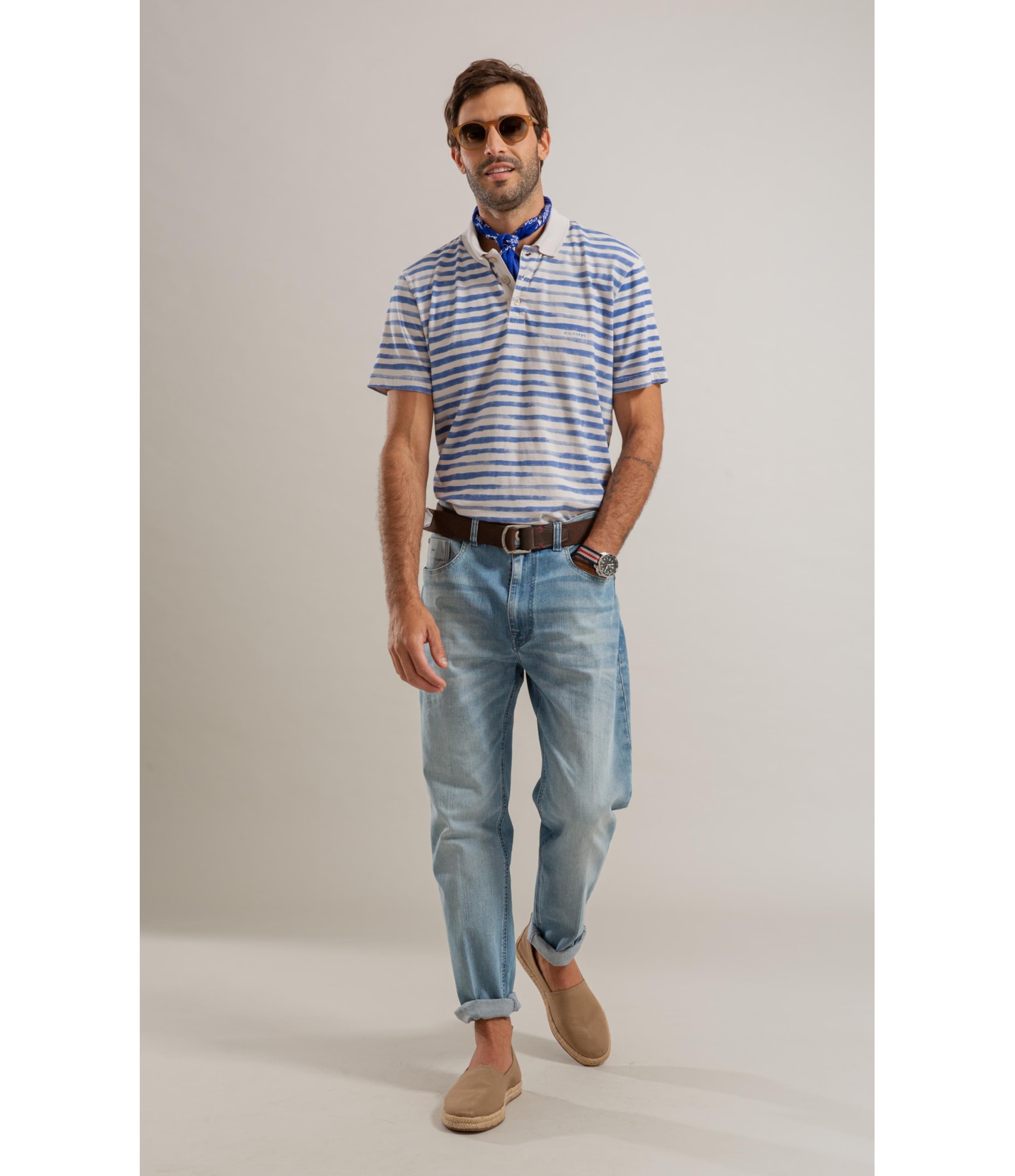 Calça Heaven Blue Elastic Tradicional Caio Rchl226-Lav.Claro