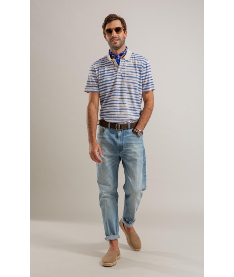 Calça Heaven Blue Elastic Tradicional Caio Rchl226-Lav.Claro