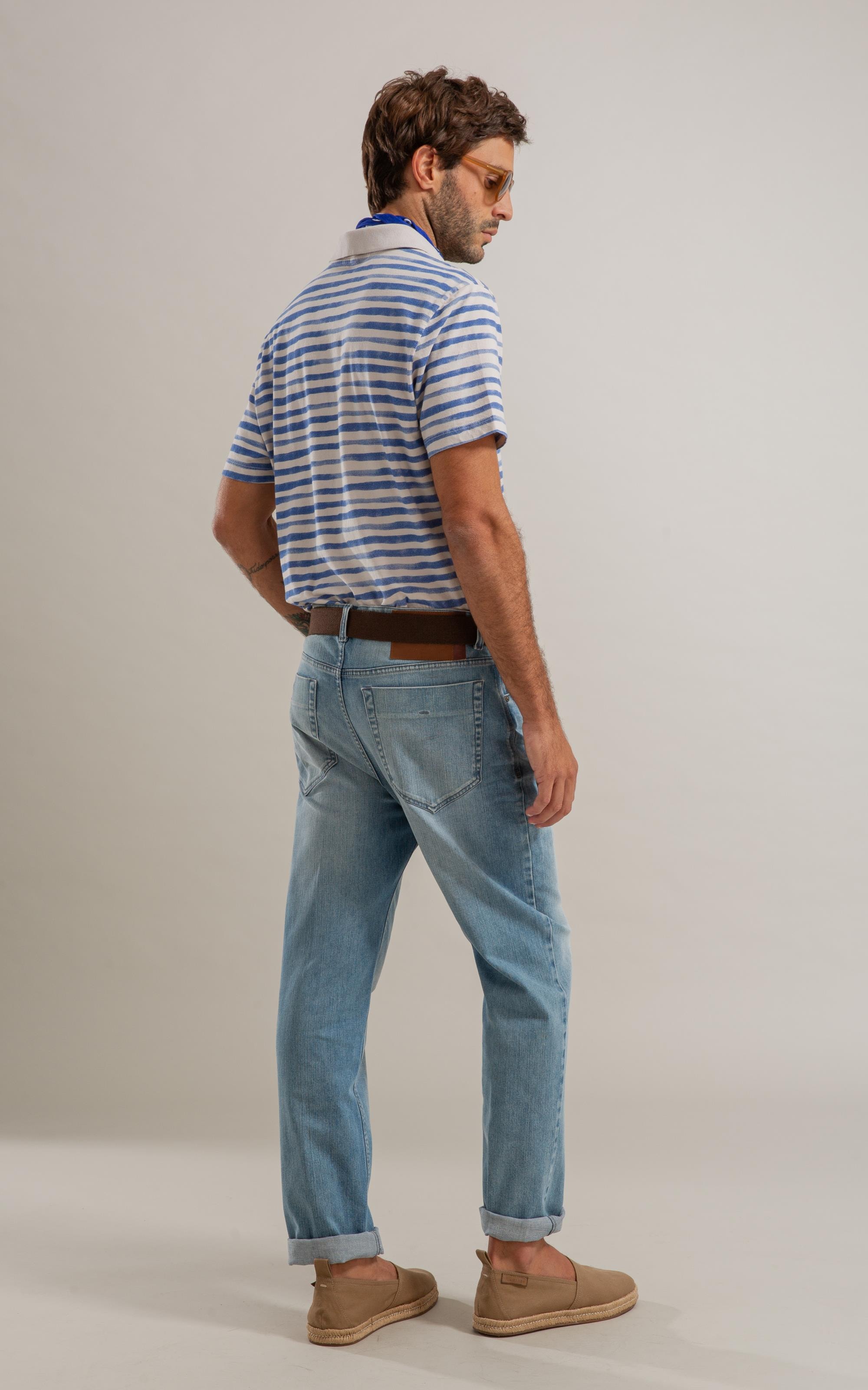 Calça Heaven Blue Elastic Tradicional Caio Rchl226-Lav.Claro