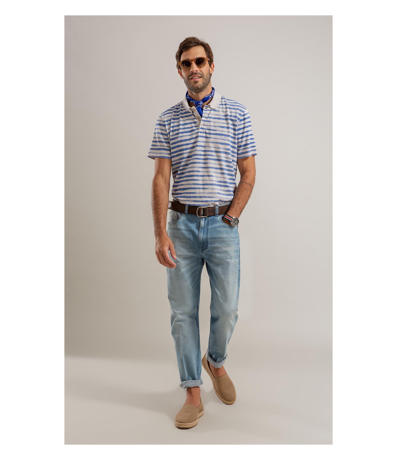 Calça Heaven Blue Elastic Tradicional Caio Rchl226-Lav.Claro