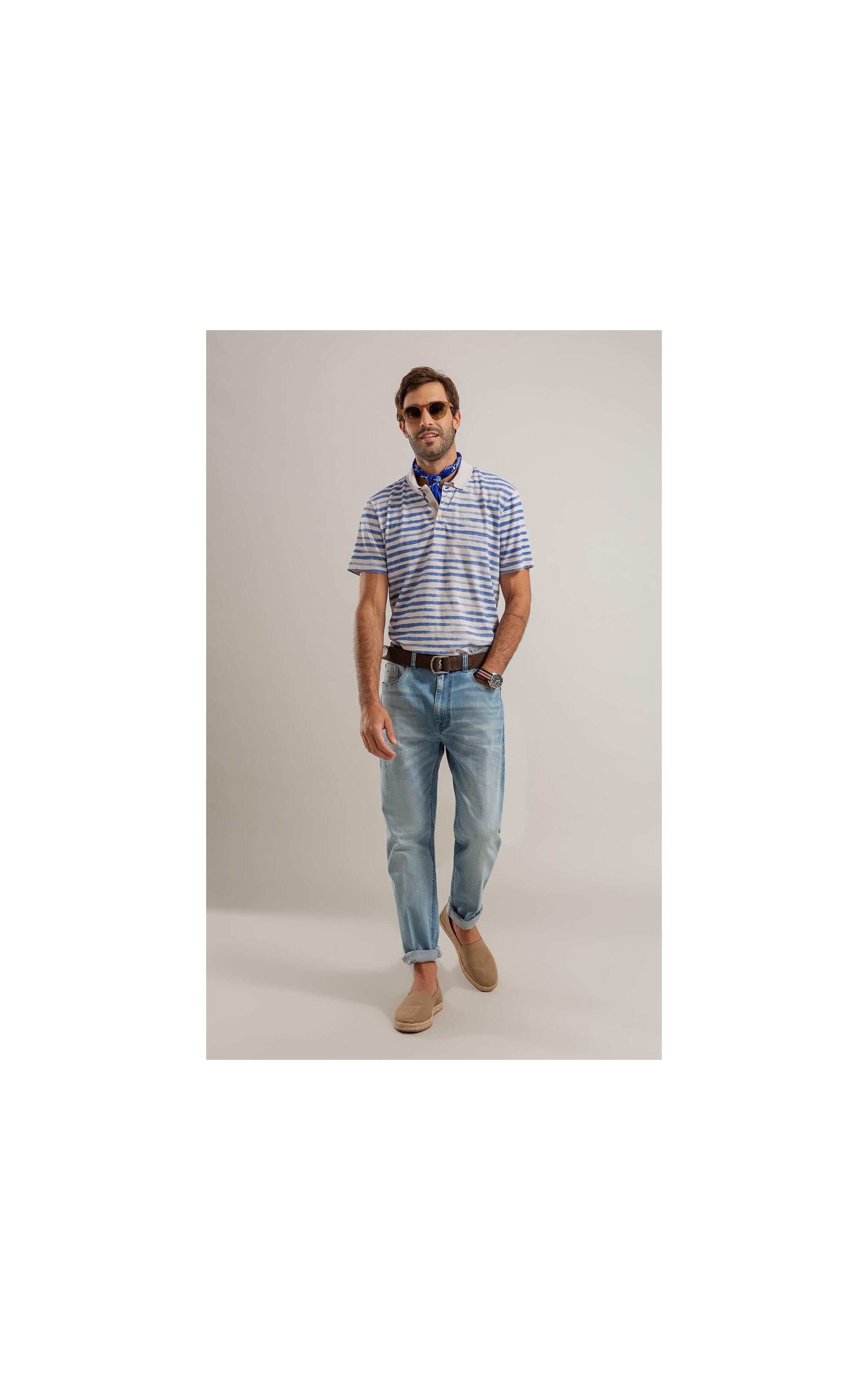 Calça Heaven Blue Elastic Tradicional Caio Rchl226-Lav.Claro