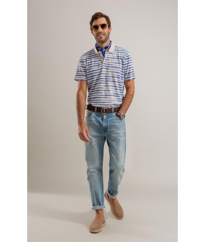 Calça Heaven Blue Elastic Tradicional Caio Rchl226-Lav.Claro