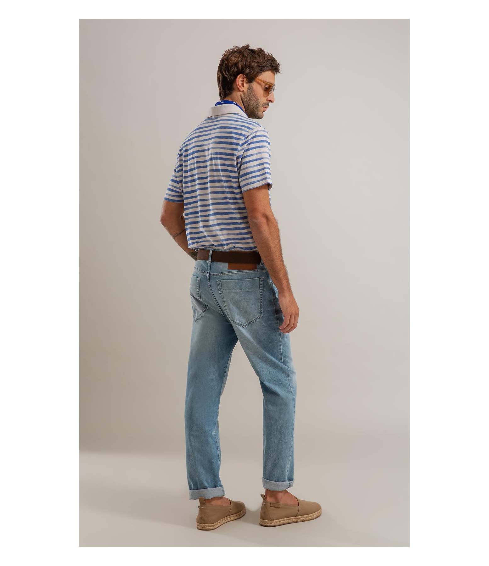 Calça Heaven Blue Elastic Tradicional Caio Rchl226-Lav.Claro