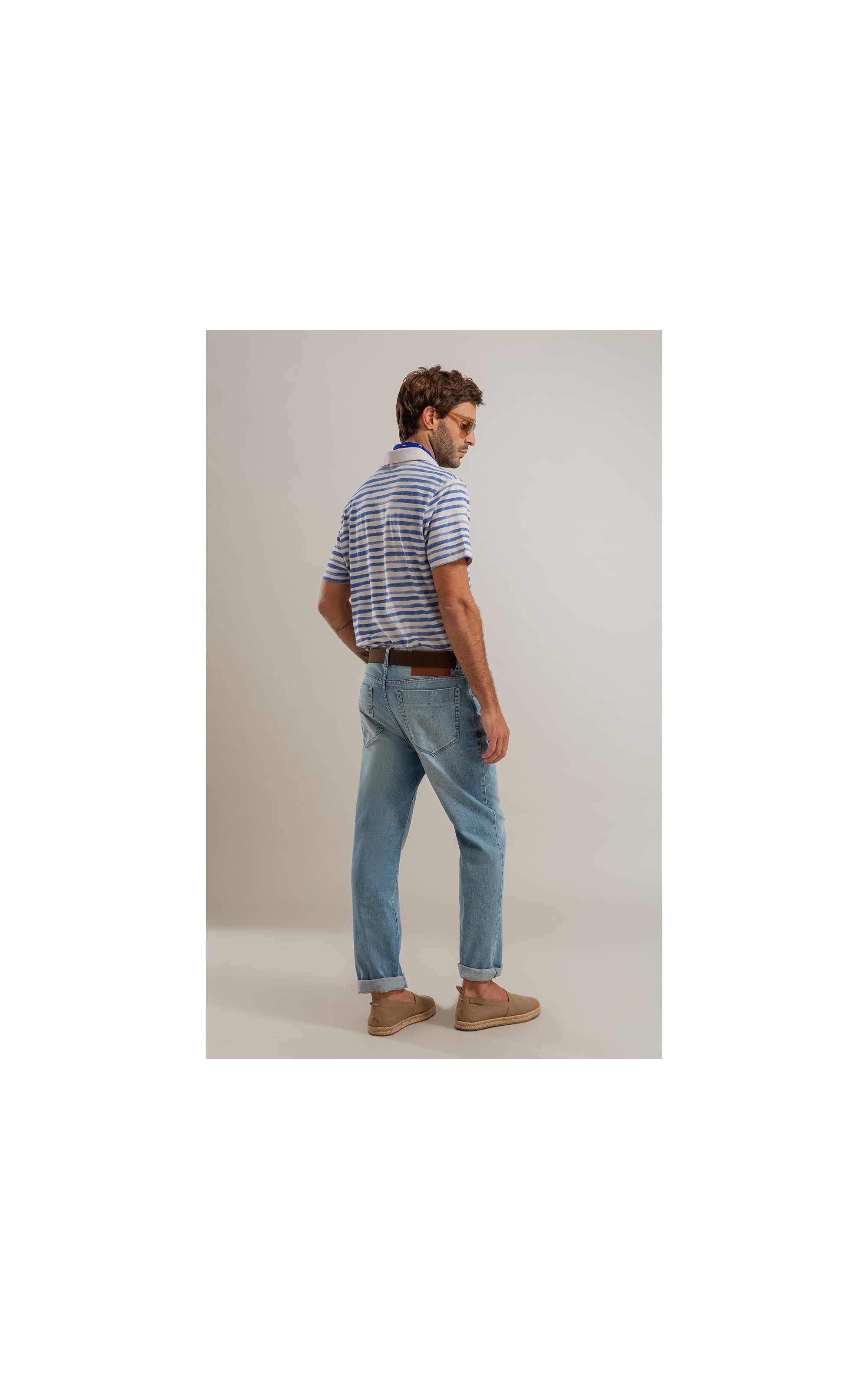 Calça Heaven Blue Elastic Tradicional Caio Rchl226-Lav.Claro