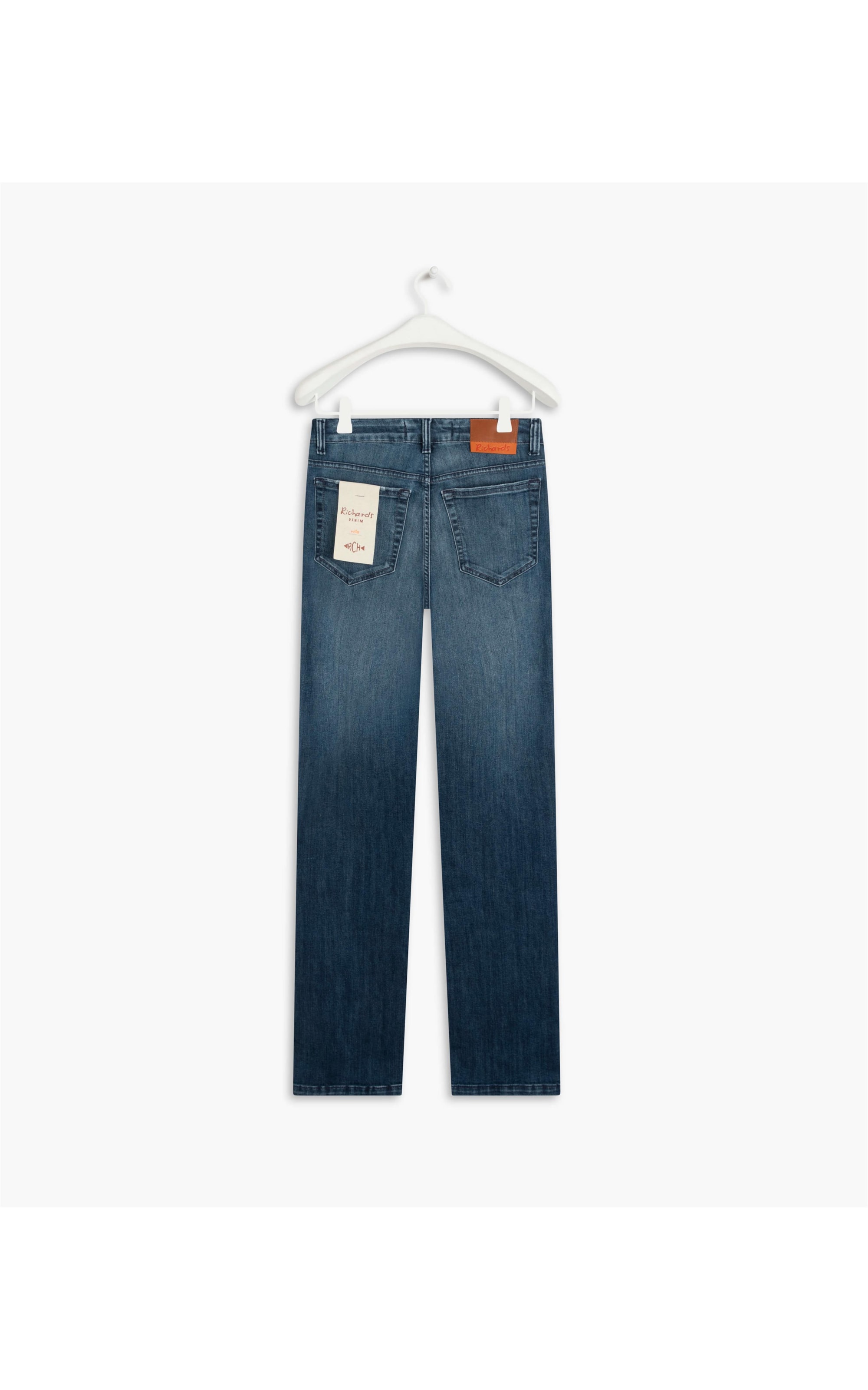 Calça Hi Comf Dark Indigo Reta Ivana Rchl225-Lav.Medio