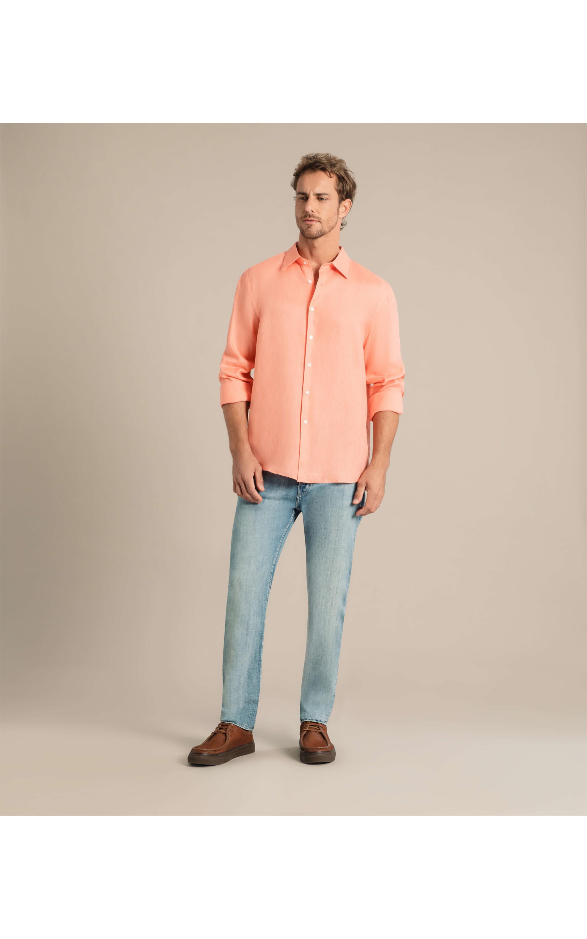 Calça Hi. Comf. Stretch Custom Fit Mathe Lav.Claro C/ Lang+rebolo