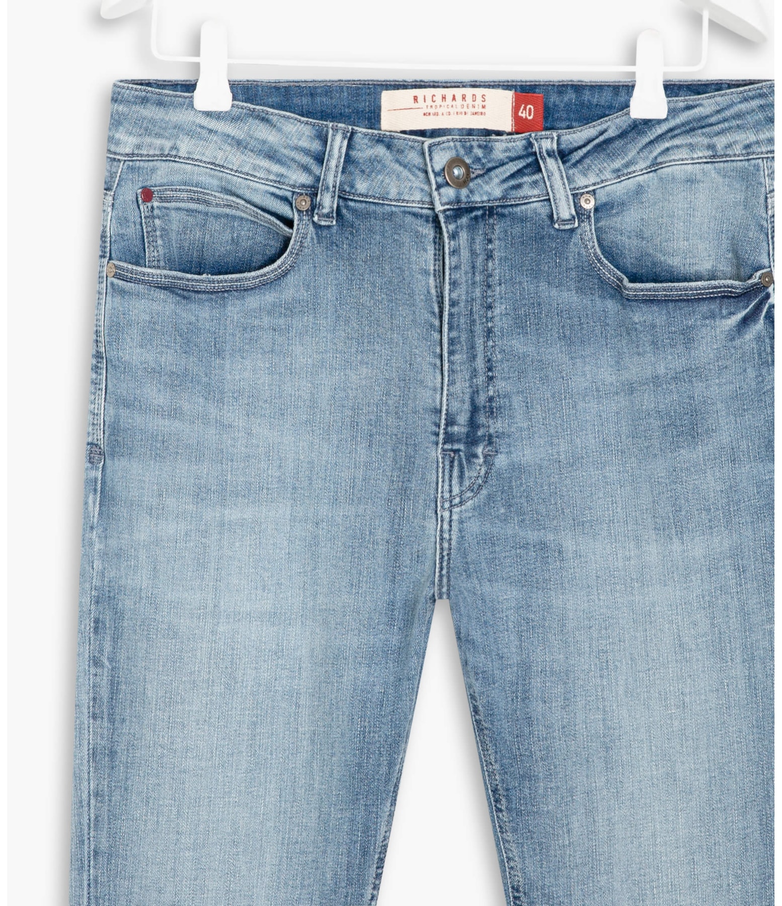Calça Hi. Comf. Stretch Custom Fit Mathe Lav.Claro C/ Lang+rebolo