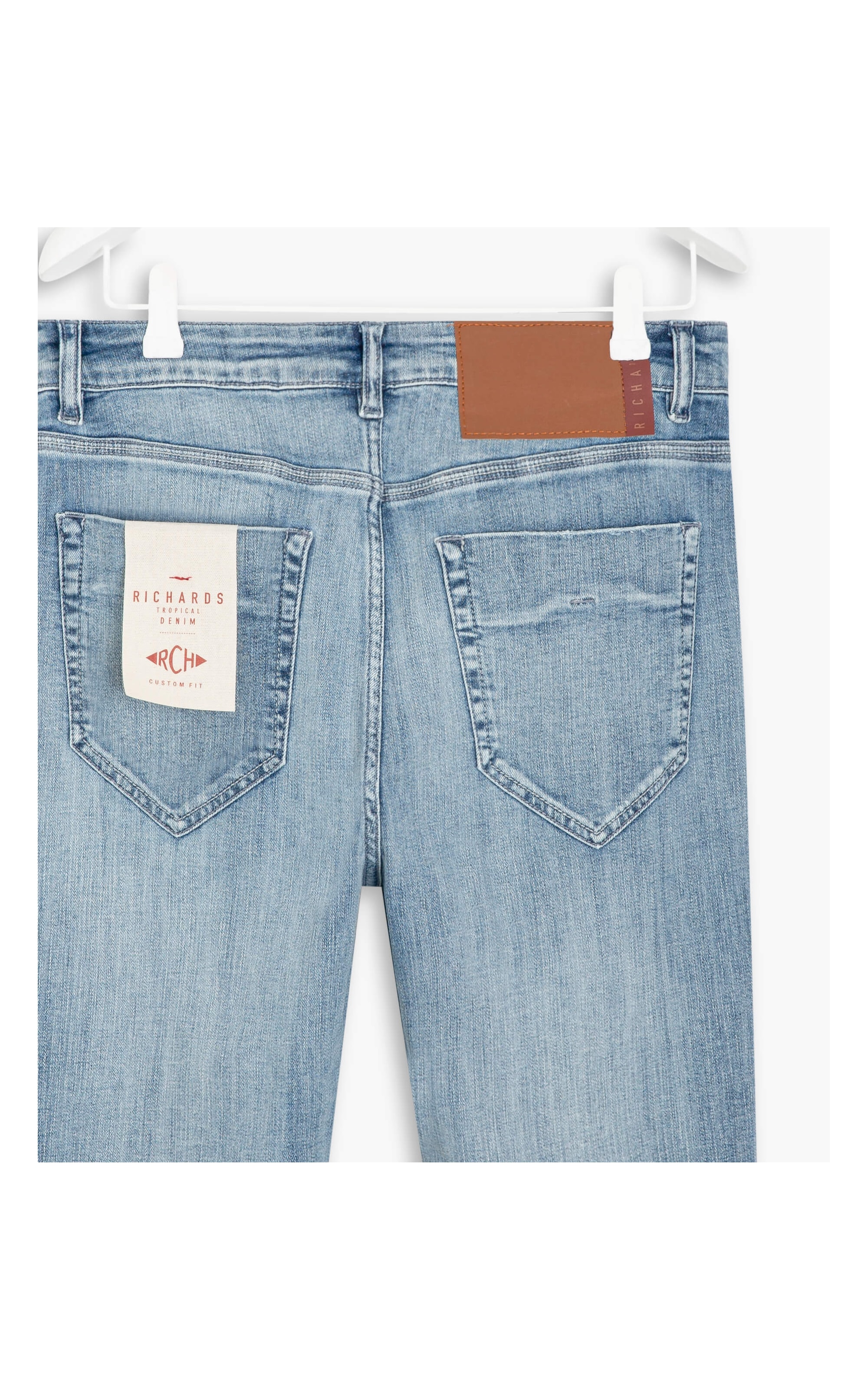 Calça Hi. Comf. Stretch Custom Fit Mathe Lav.Claro C/ Lang+rebolo