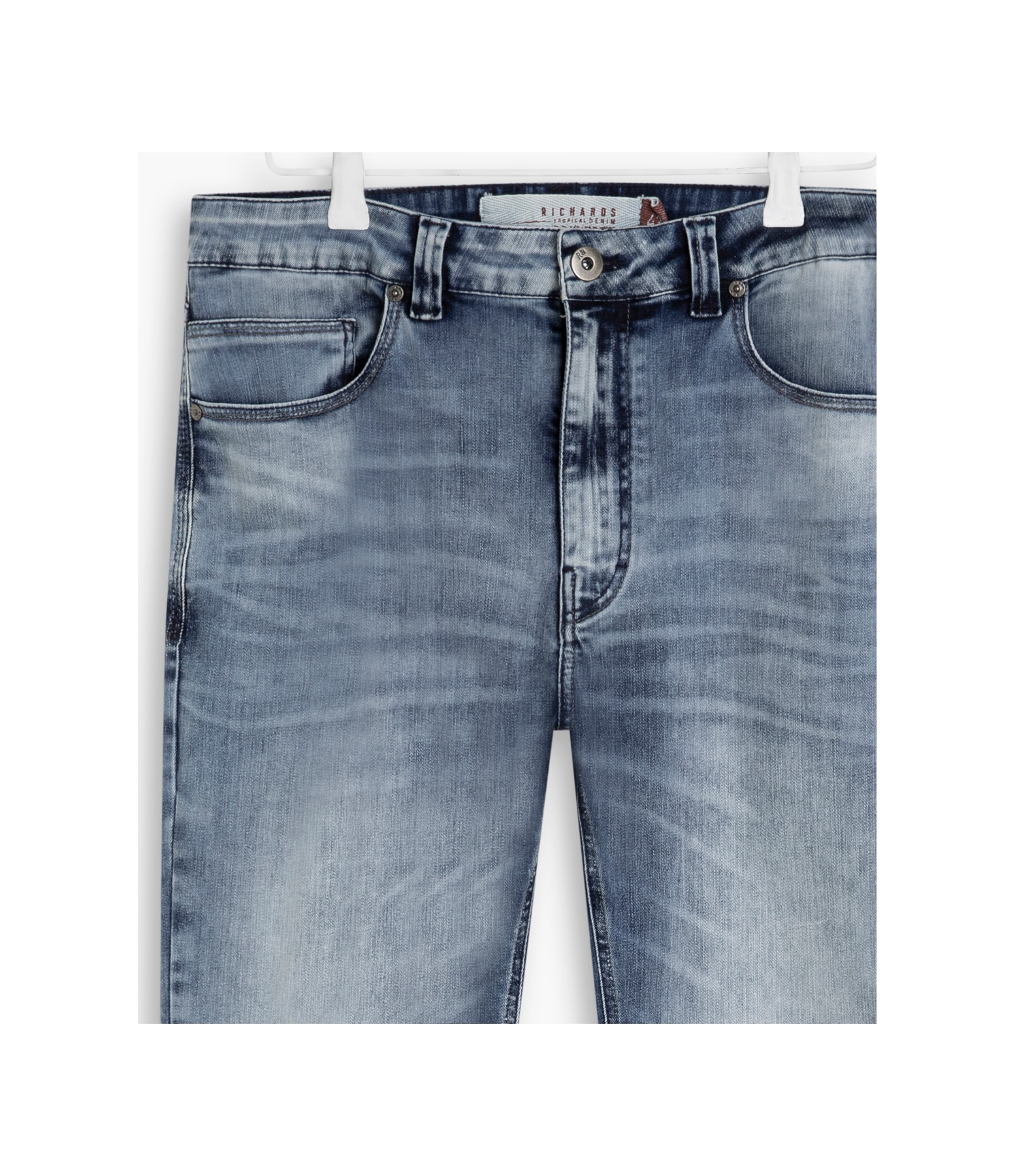 Calça High Comfort Basic Ben Lav.Claro C/ Used e Puido