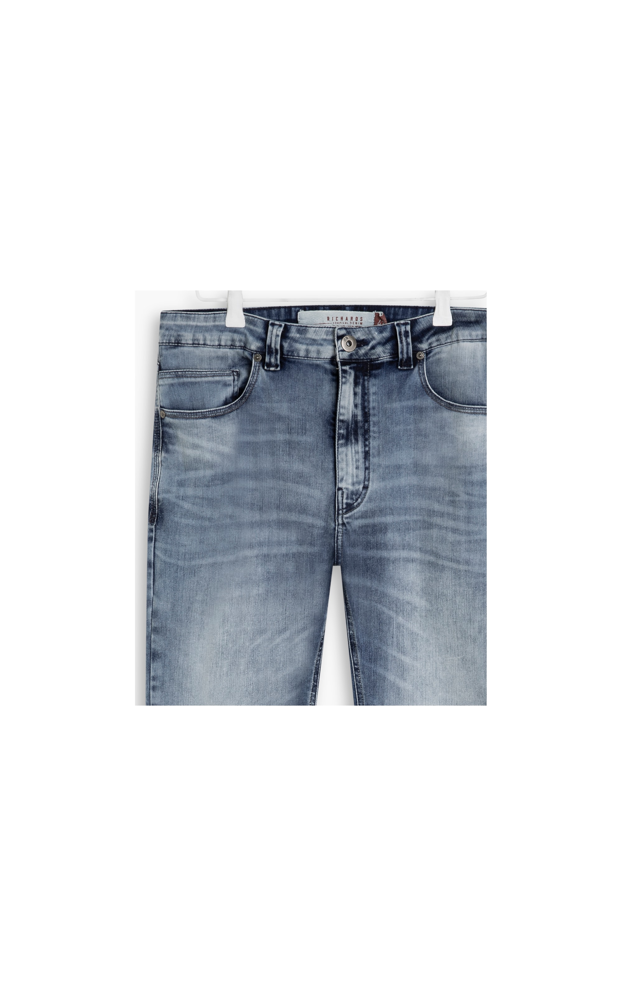 Calça High Comfort Basic Ben Lav.Claro C/ Used e Puido