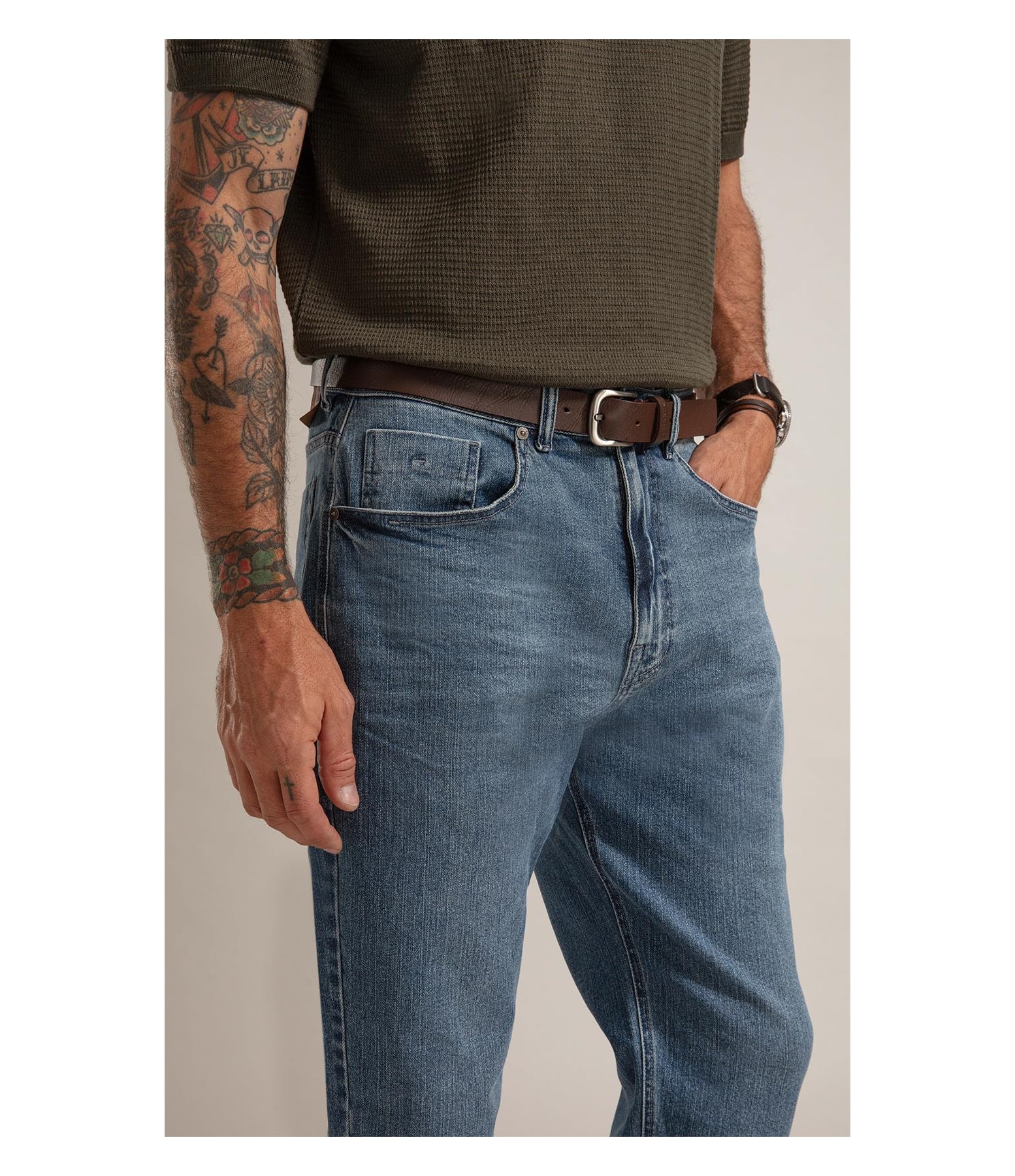 Calca High Comfort Caio Lavado Medio